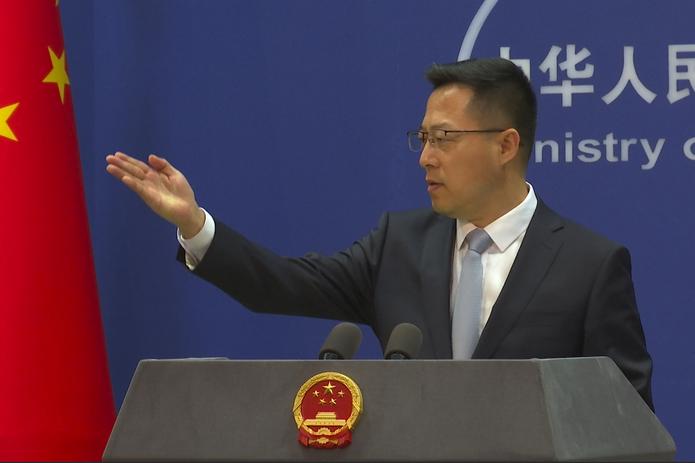 El portavoz del Ministerio chino de Exteriores, Zhao Lijian.