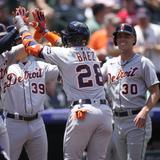 Javier Báez y Jake Marisnick disparan sendos grand slams en favor del triunfo de los Tigers