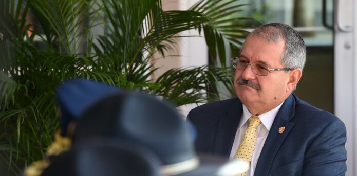 El superintendente de la Policía, José Luis Caldero López, aboga que se prohíba por ley. (andre.kang@gfrmedia.com)