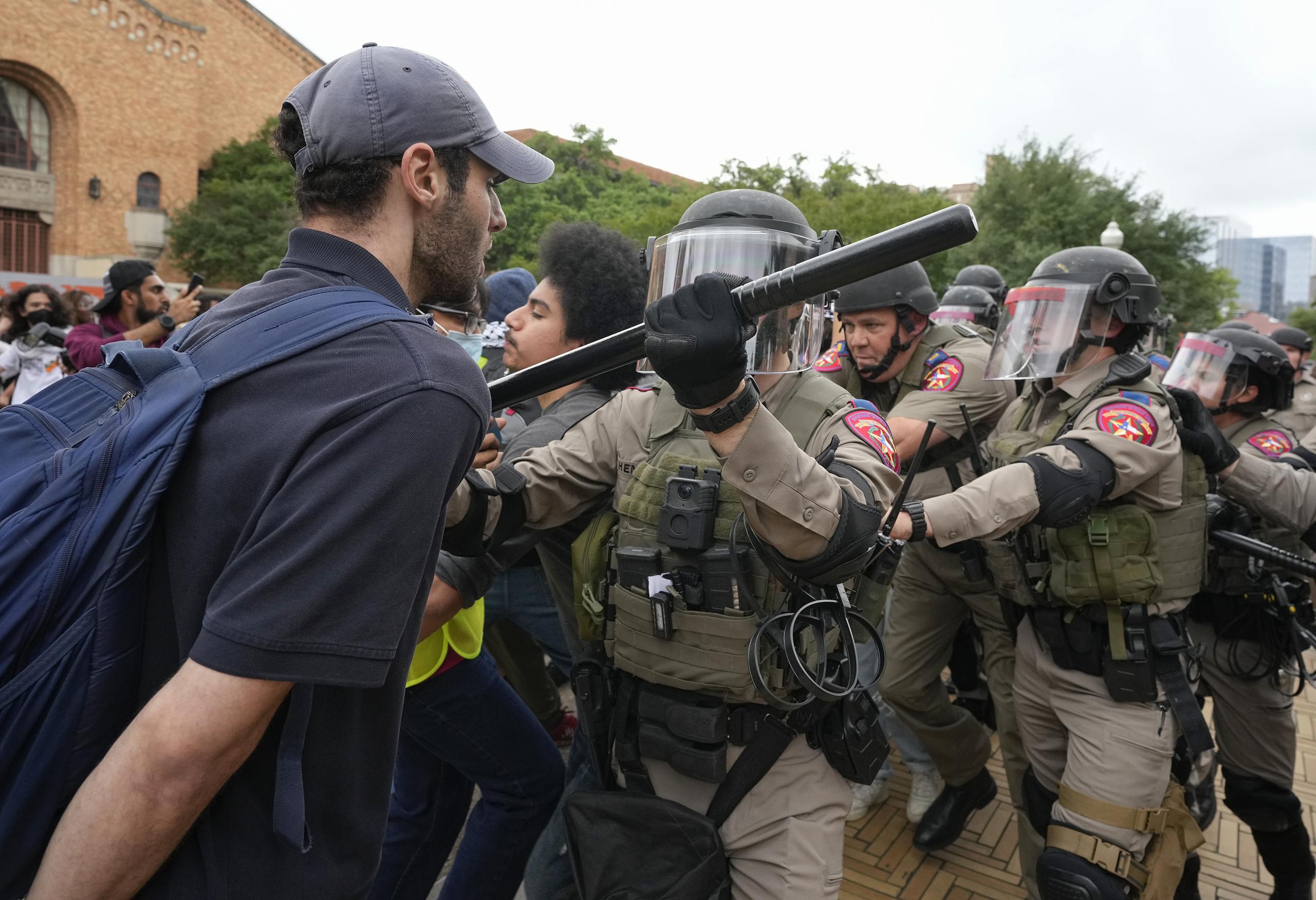 La respuesta de las autoridades estatales de Texas ha sido de las más contundentes entre las protestas estudiantiles que han estallado en EE.UU. contra la guerra que Israel libra en Gaza.