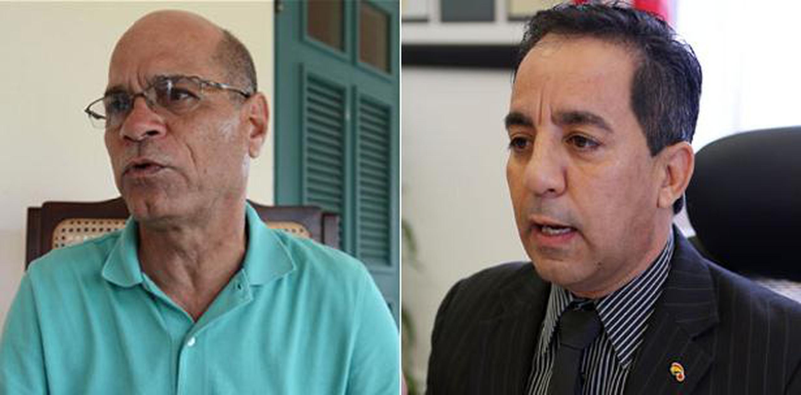 El legislador José “Pito” Torres (a la derecha) se querelló contra el alcalde de Santa Isabel, Enrique “Quique” Questell, por supuestamente haberlo agredido en una actividad. (Archivo)
