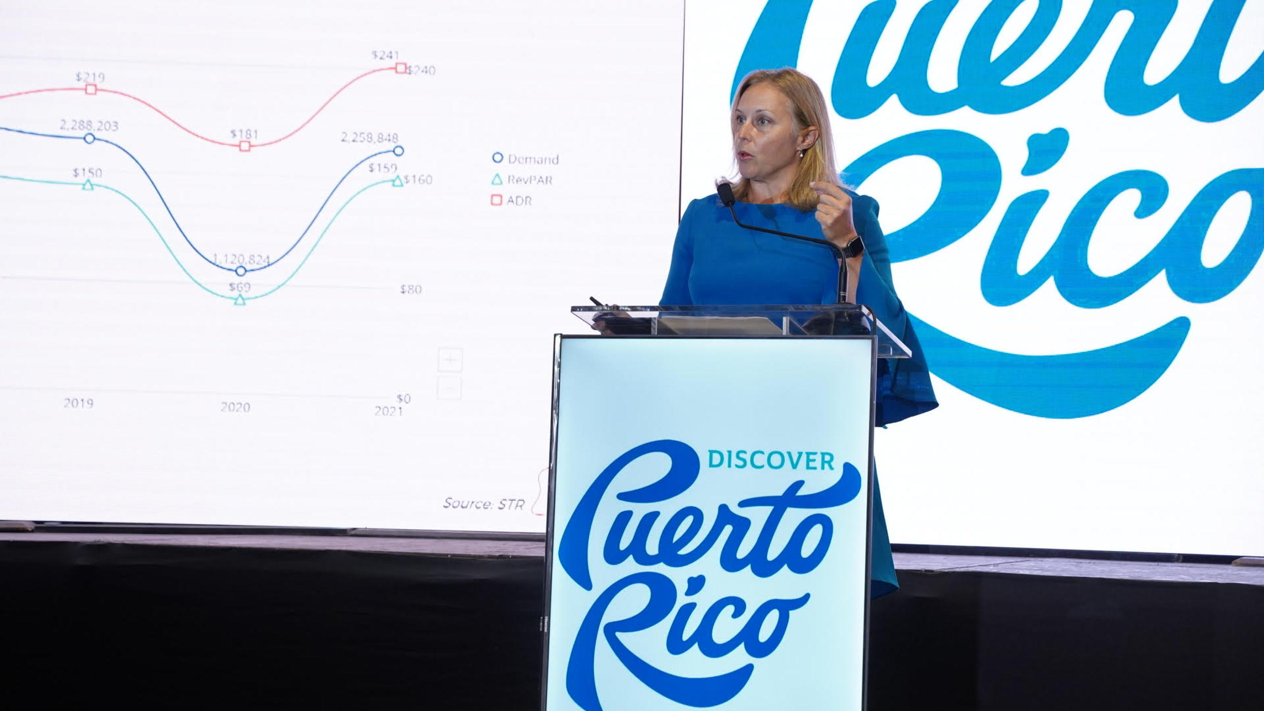 La directora de Investigación y Análisis de Discover Puerto Rico, Alisha Valentine, revela las estadísticas sobre el mercado turístico en la Isla.