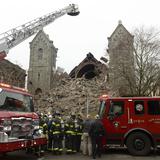 Colapsa campanario de una iglesia histórica en Connecticut