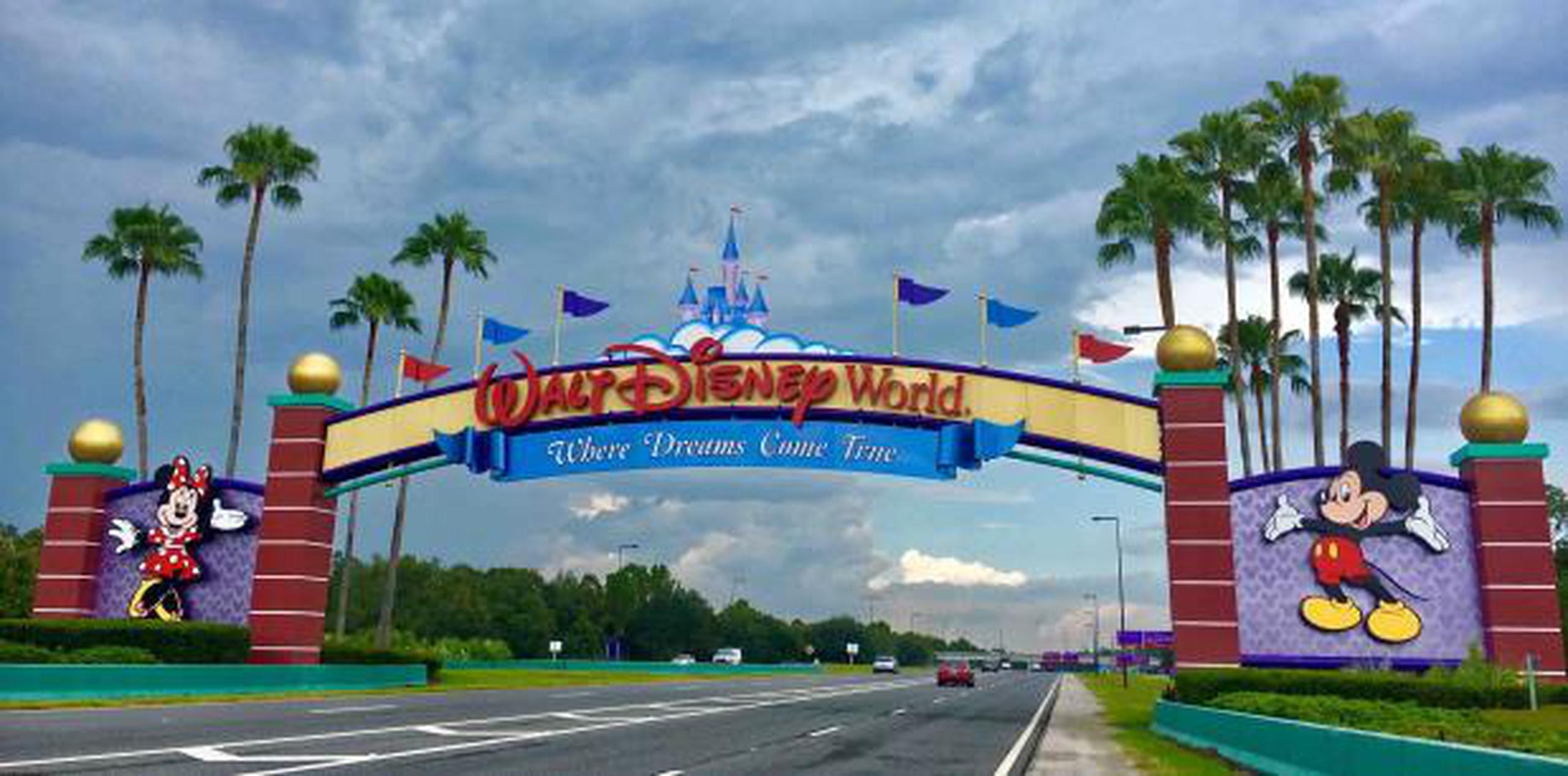 Entrada hacia Walt Disney World Resort. (Shutterstock)