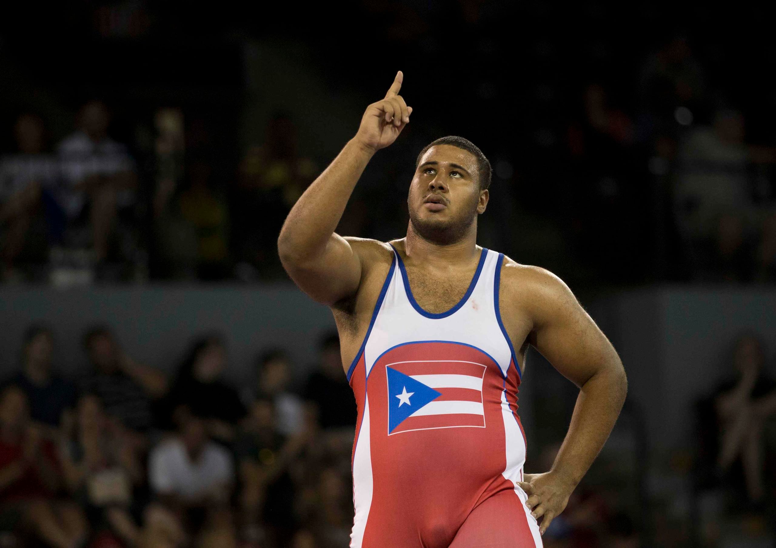 Edgardo López representó a Puerto Rico en la categoría de 125 kilogramos del estilo libre de los los XVII Juegos Panamericanos.