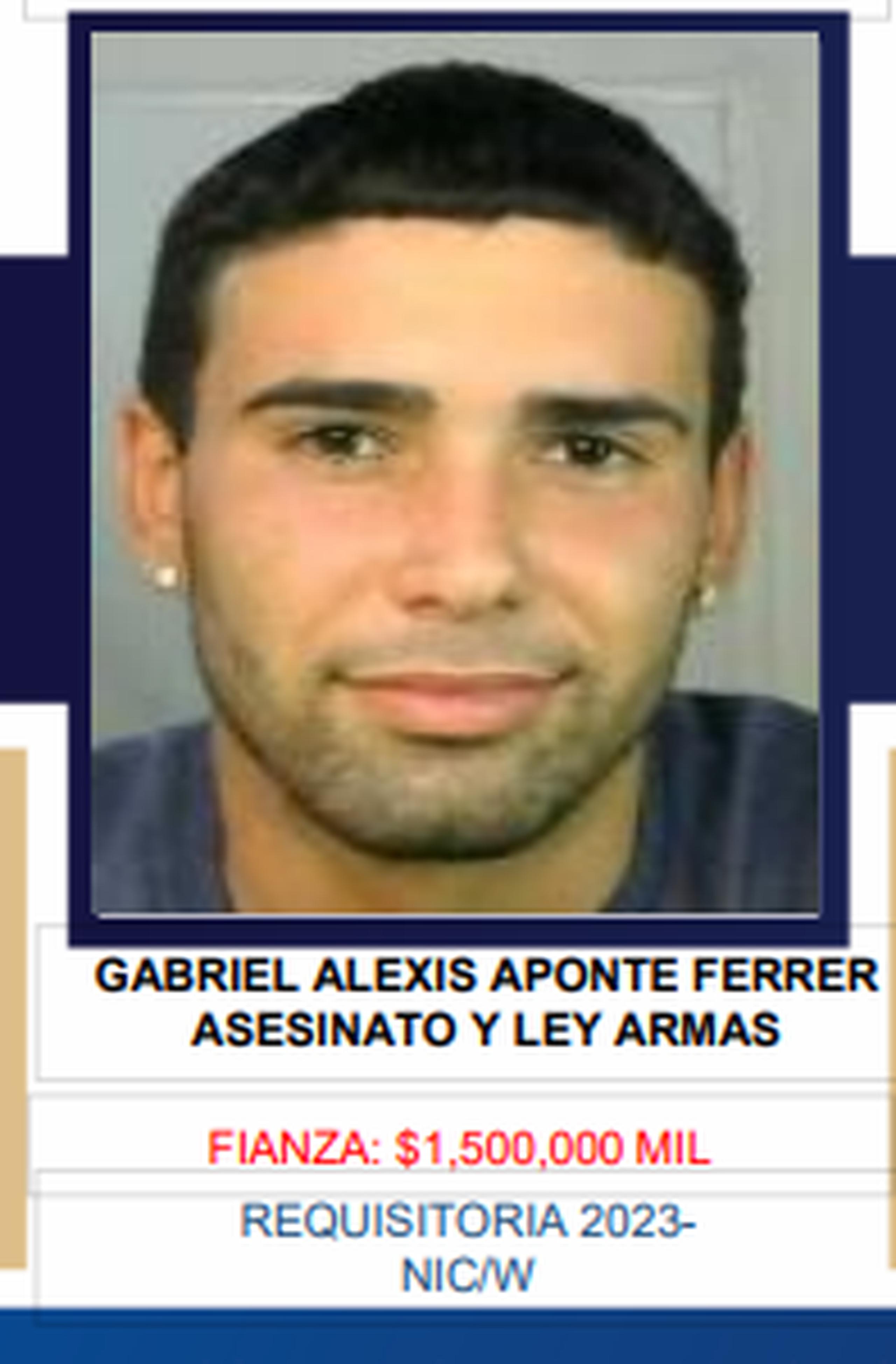 Gabriel Alexis Aponte Ferrer es sospechoso de asesinar a Jan Carlos Vázquez Flores, quien era hijo de un policía, el 25 de septiembre de 2023 en Cabo Rojo.