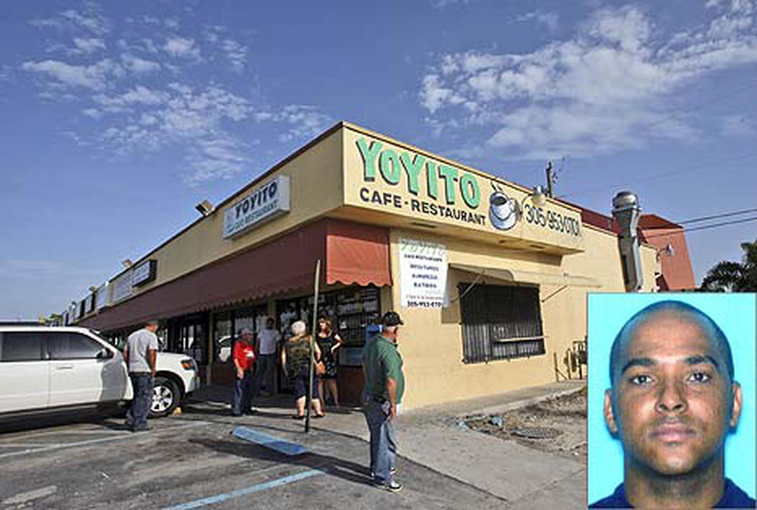Gerardo Regalado comenzó la balacera en un estacionamiento afuera del restaurante Yoyito, en Hialeah, Florida.  (AP)