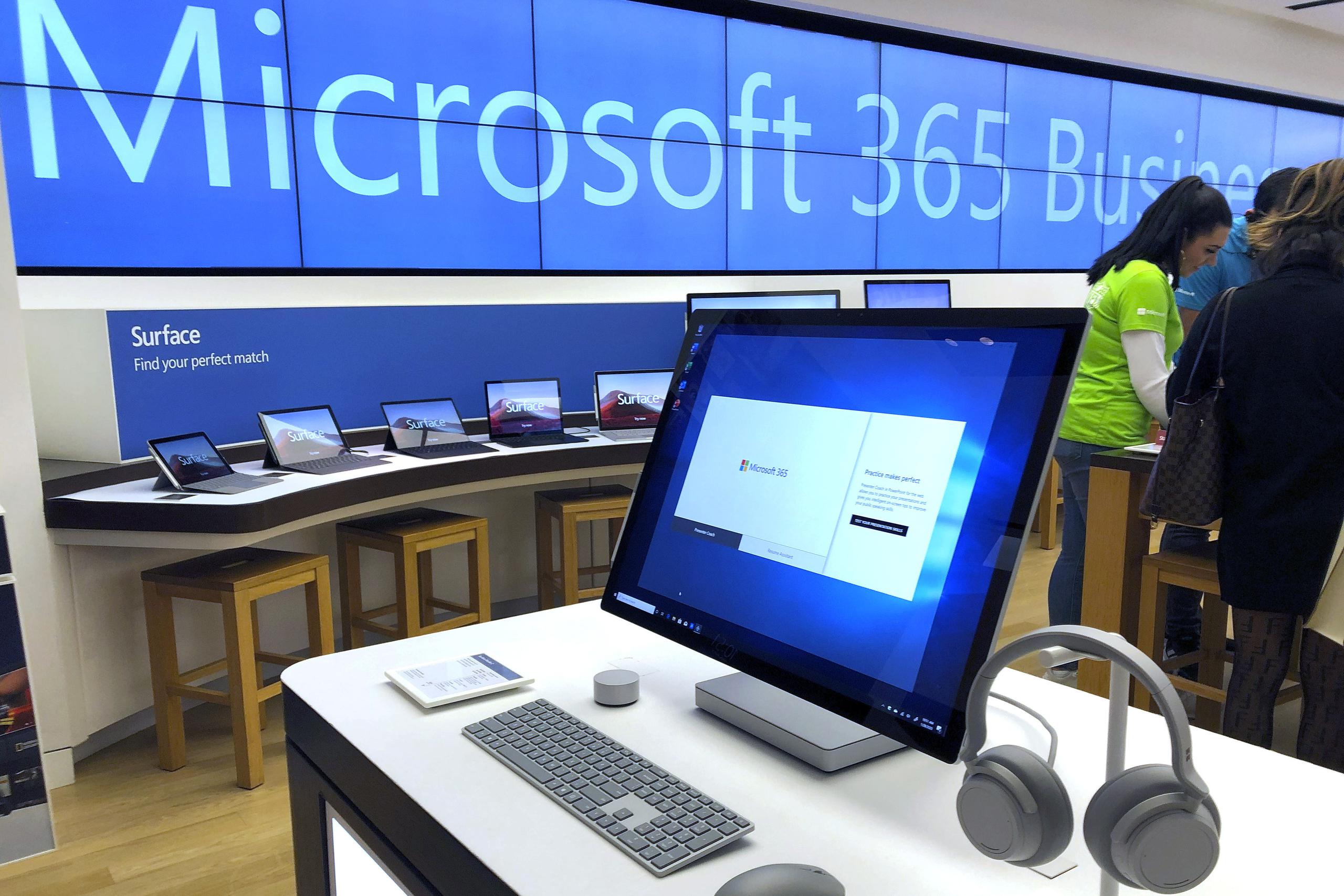 Microsoft tiene 83 tiendas en todo el mundo, 72 de ellas en Estados Unidos.
