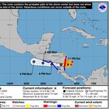 Se acerca el huracán Julia a la costa de Nicaragua