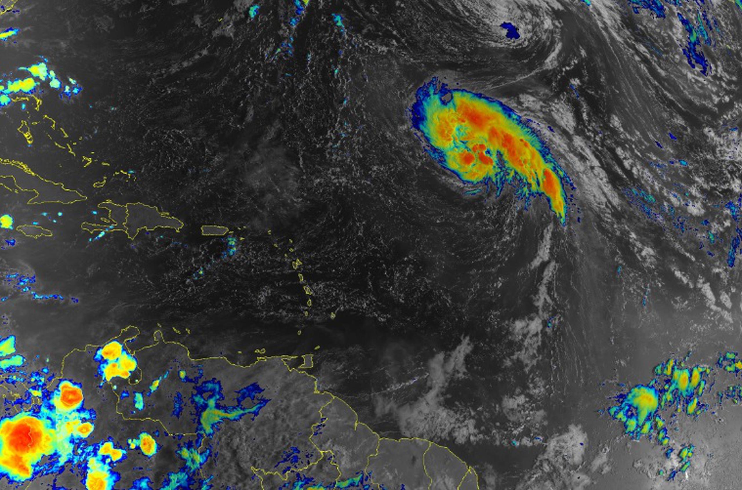 La tormenta tropical Nigel con vientos de 50 mph. (NOAA)
