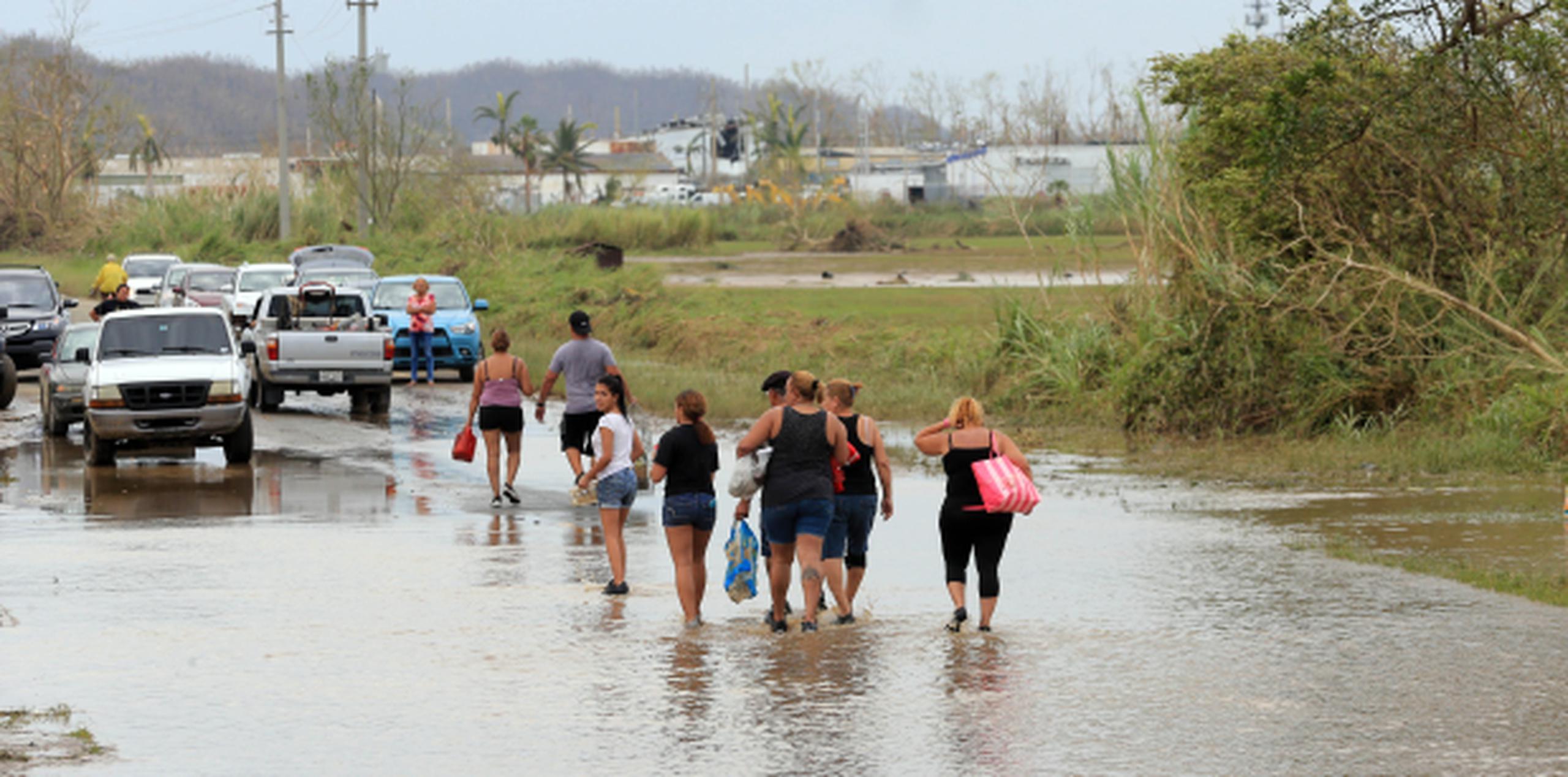Toa Baja quedó inundada por las aguas Río La Plata durante el paso del huracán María. (david.villafane@gfrmedia.com)
