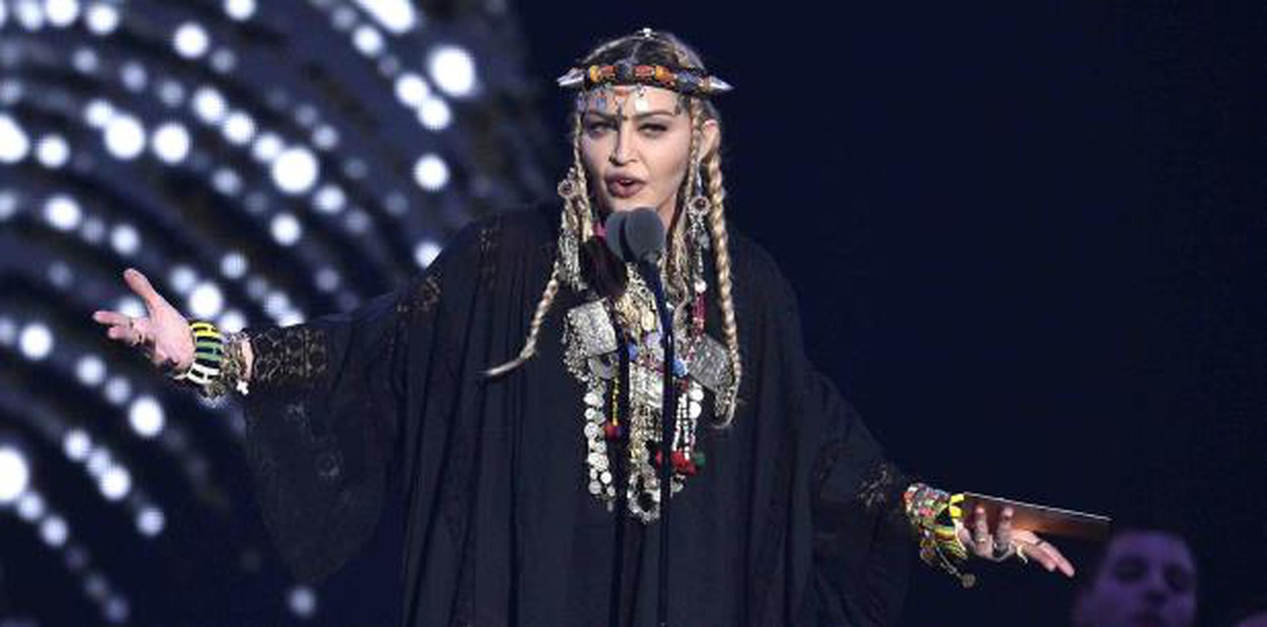 Madonna en los VMAs. (Chris Pizzello / Invision / AP)