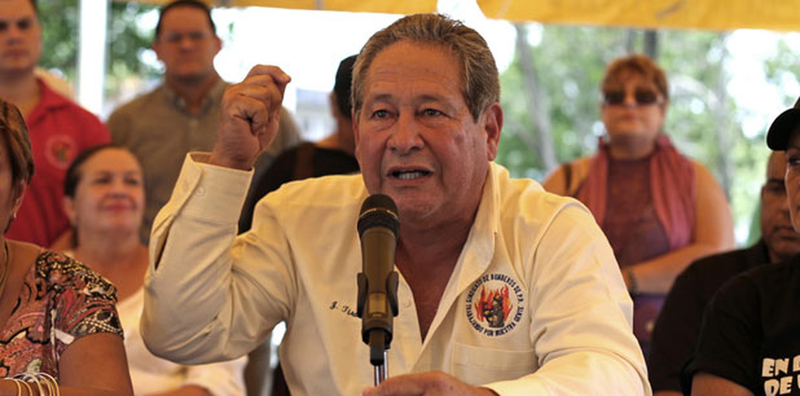 El presidente del Sindicato de Bomberos Unidos, José N. Tirado (Archivo)