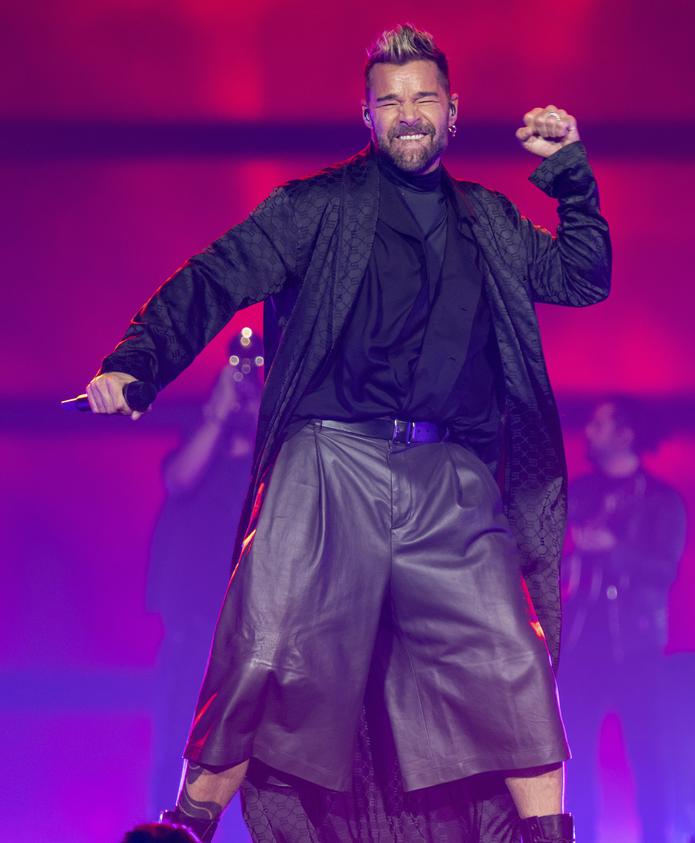 Ricky Martin durante un concierto de su gira con Enrique Iglesias, el 29 de octubre de 2021 en la State Farm Arena en Atlanta. 