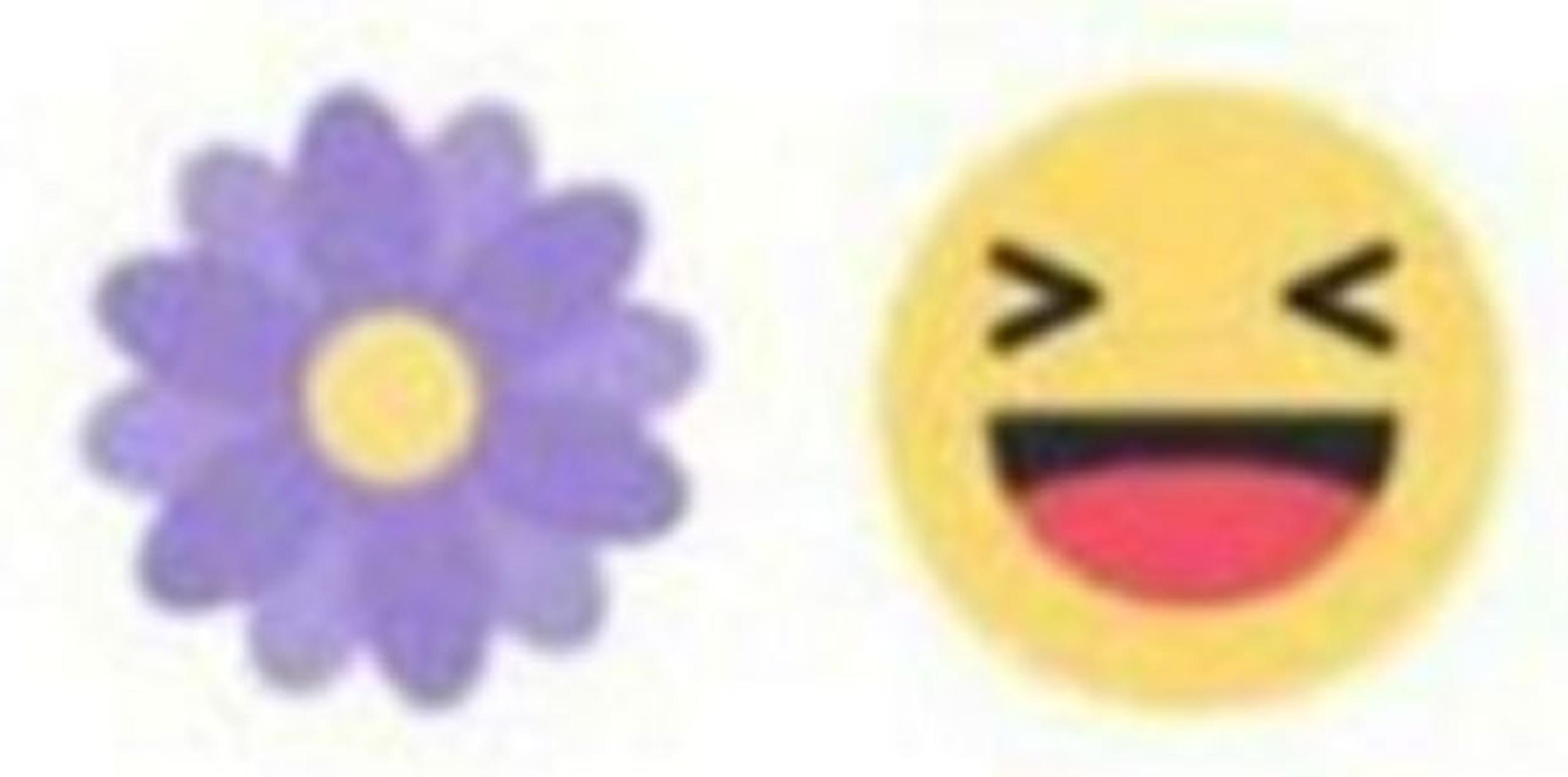 La flor morada es la primera reacción temporal que incorporó Facebook.  (Facebook)