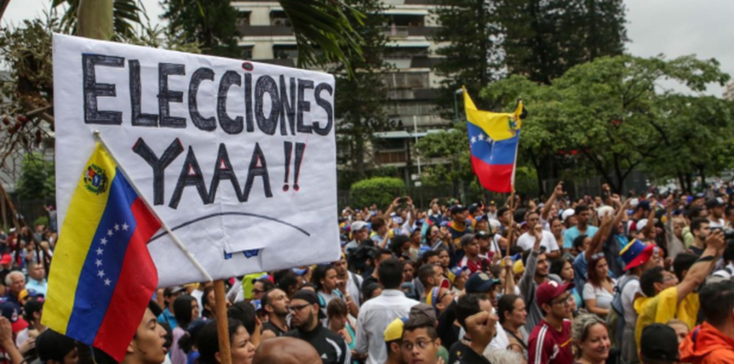 La oposición llamó a manifestaciones en 23 estados del país en contra del gobierno del presidente Nicolás Maduro. (EFE)
