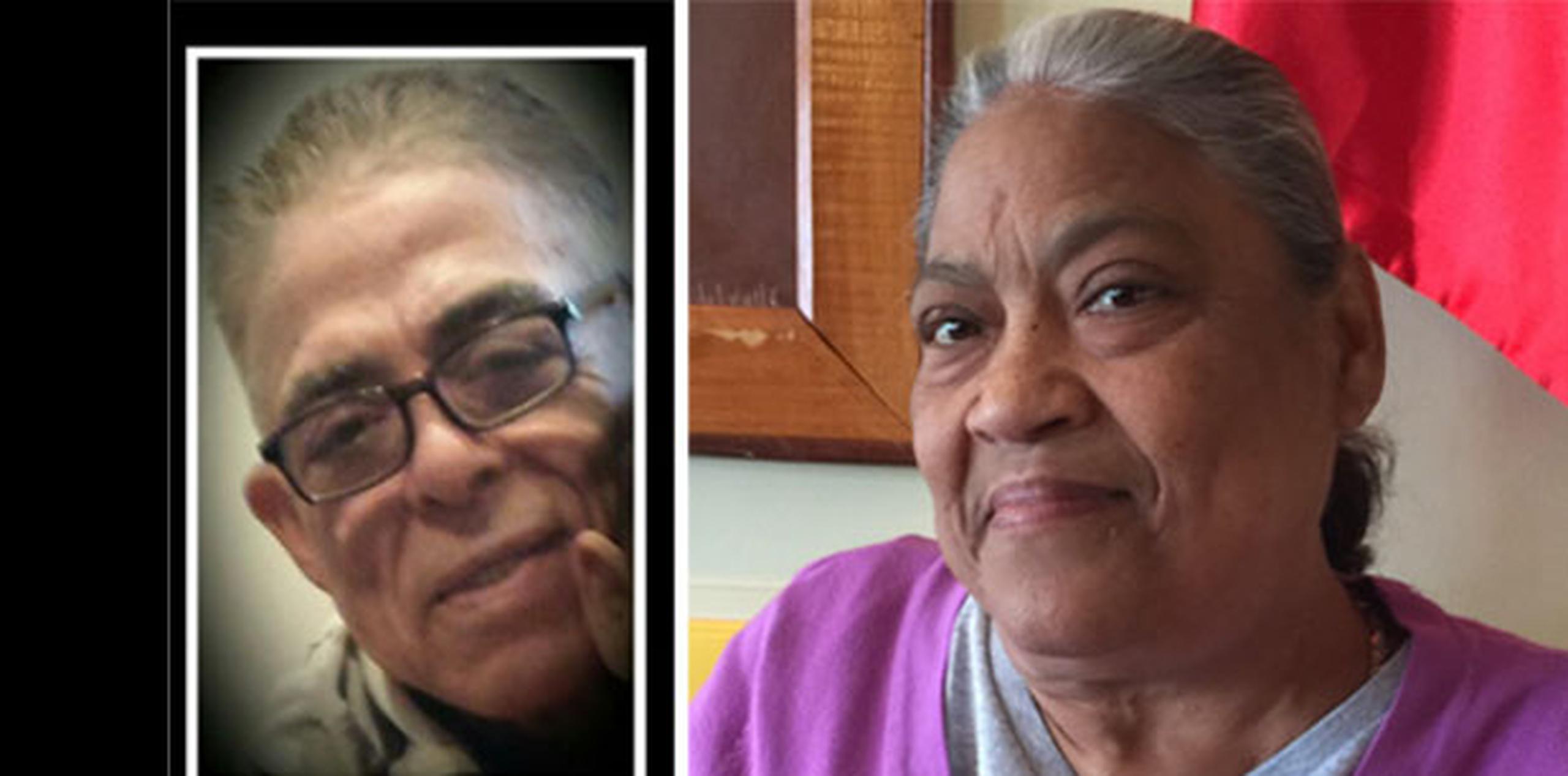 Manuel Rodríguez Arroyo y Margarita Feliciano Silva fueron reportados desaparecidos anoche por sus familiares. (Suministradas)