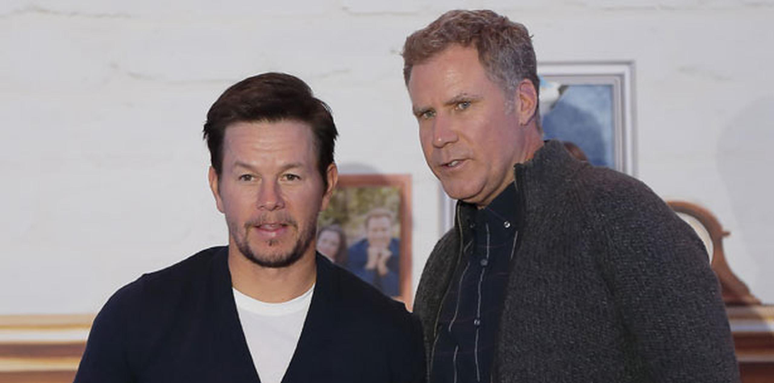 Ferrell y Wahlberg ofrecieron en la capital mexicana una conferencia de prensa para presentar la película "Guerra de papás" (2015), dirigida por Sean Anders. (EFE/José Méndez)
