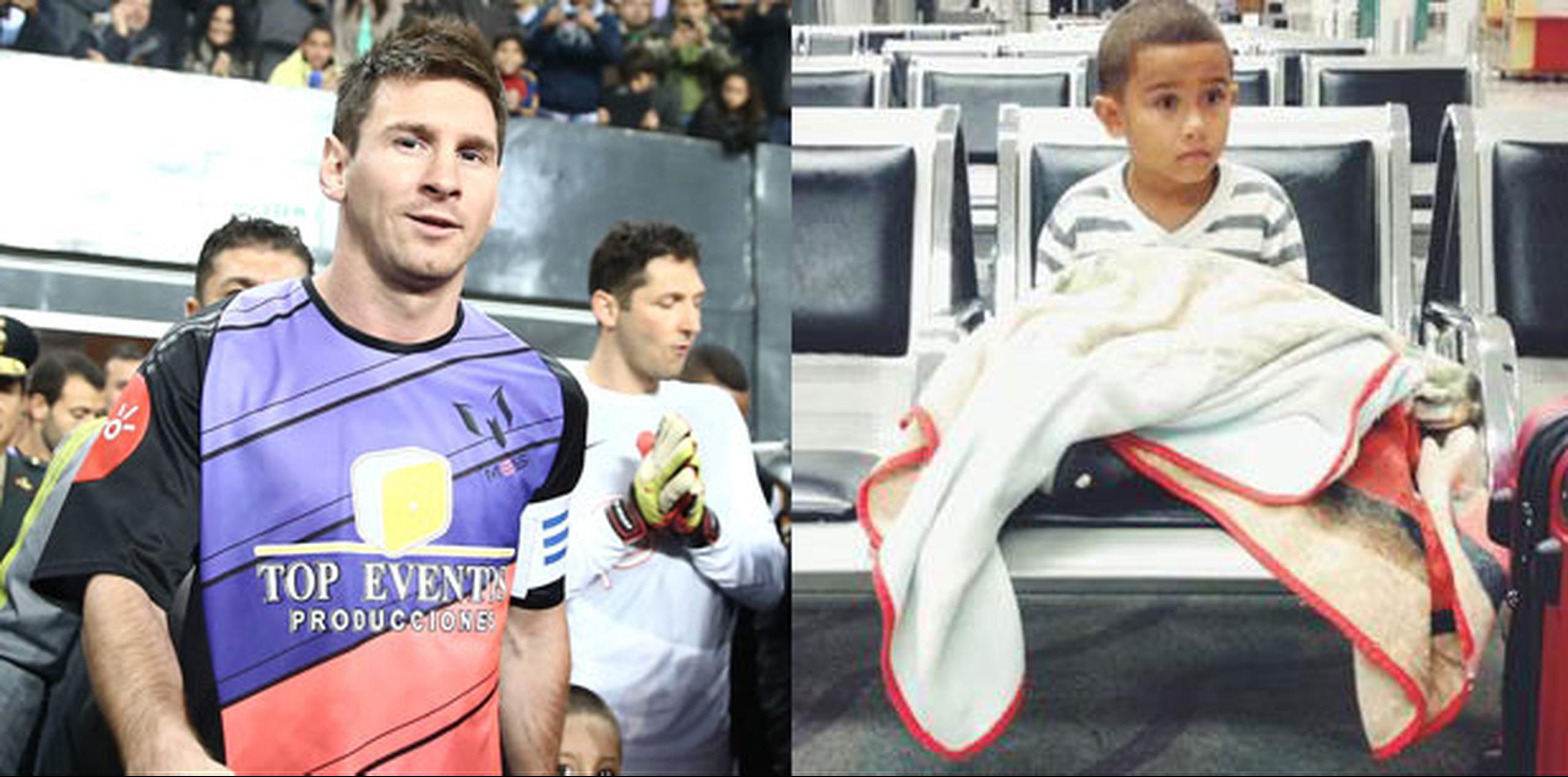 Lionel Messi participó anoche en el partido amistoso entre Los Amigos de Messi y Resto del Mundo en Lima, Perú. (EFE)