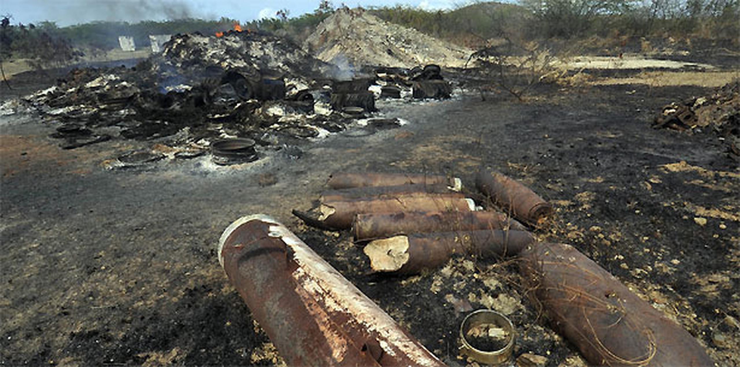 Las cuatro décadas de explotación militar dejaron en la isla, de gran riqueza medioambiental, restos de municiones que permanecen en las aguas de Vieques. (Archivo)