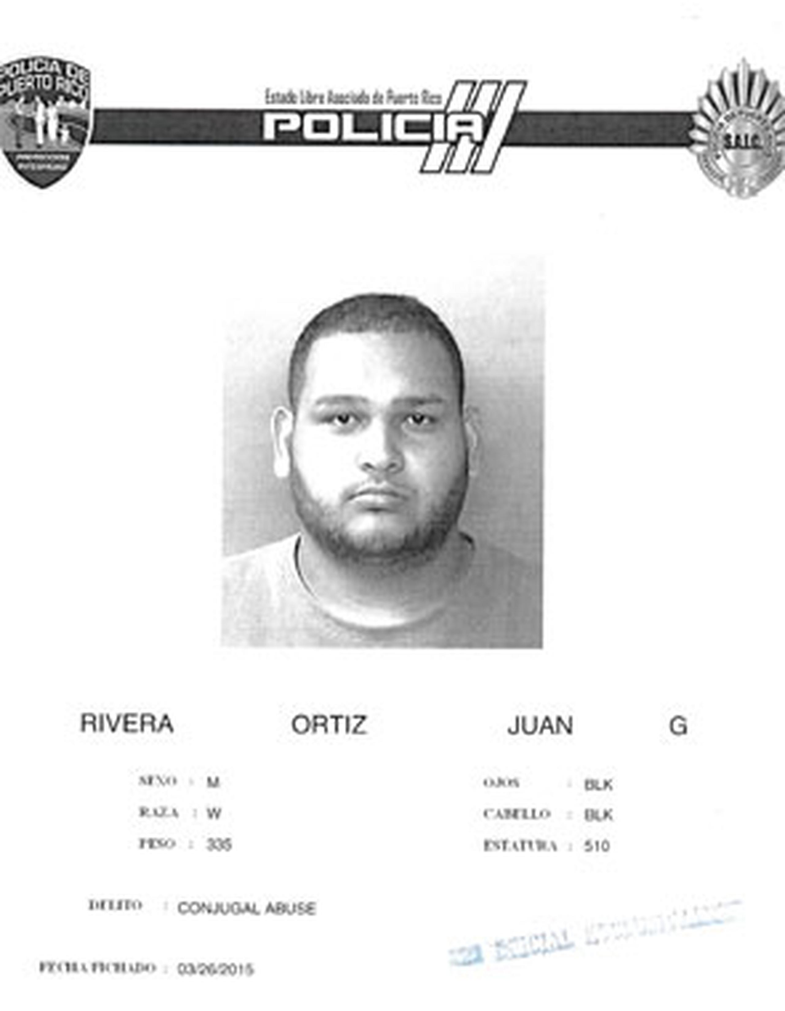 A Juan Gabriel Rivera Ortiz, de 21 años, se le imputa agredir a su pareja en medio de una discusión ocurrida este miércoles en Río Grande. (Suministrada)