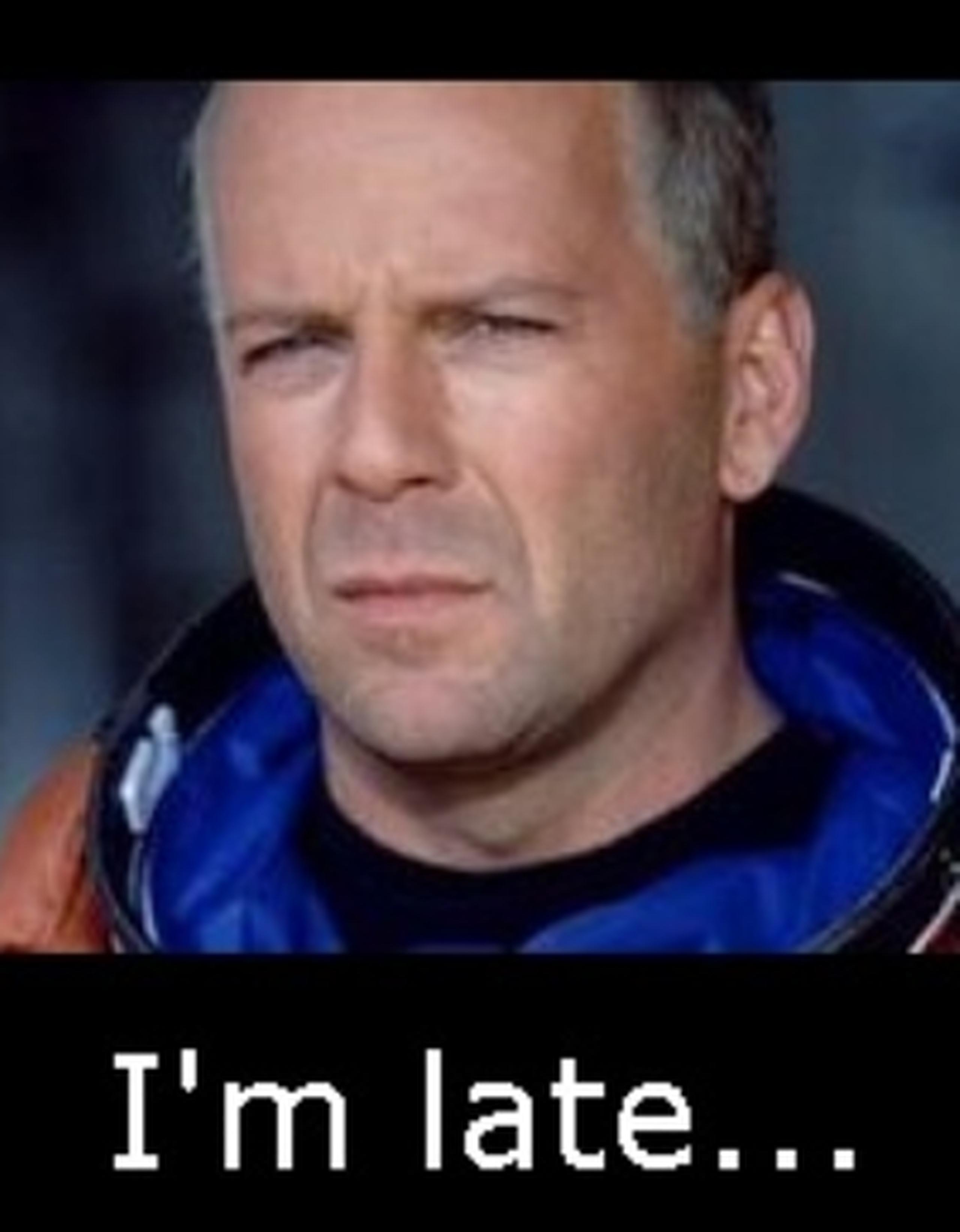 Este meme hace alusión al personaje de Bruce Willis en la película "Armageddon". (Twitter)