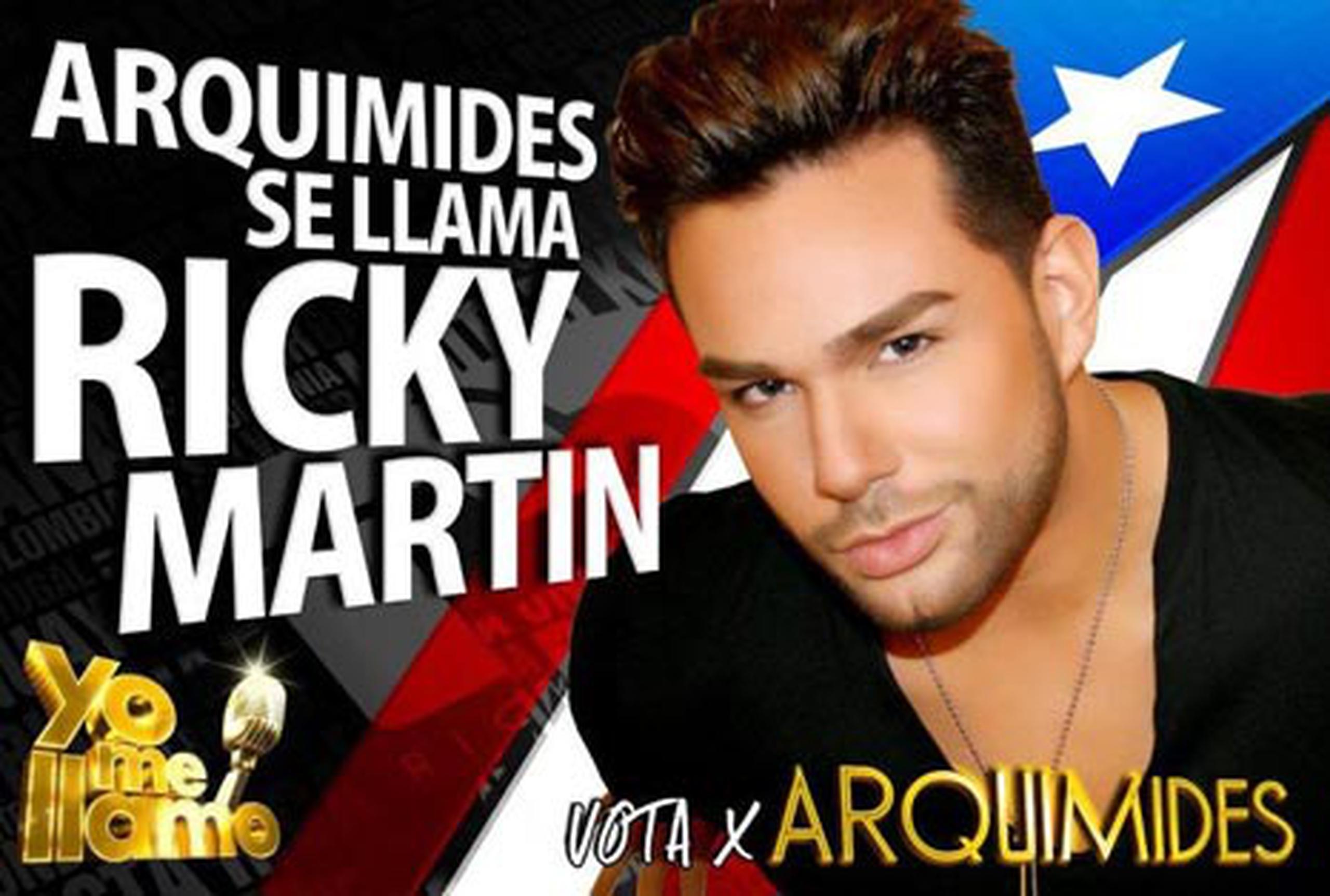 Arquímides González, gracias a su imitación de Ricky Martin, pasó a la ronda final del concurso. (Suministrada)