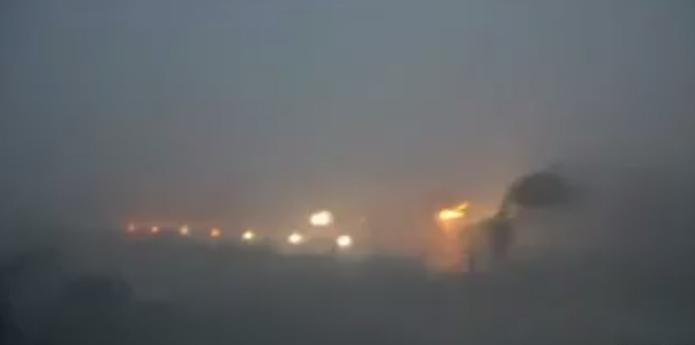 Captura de un vídeo que muestra el impacto de Irma en San Martín. (Youtube)