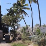Limpieza de escombros en Playa Santa sigue sin contratiempos
