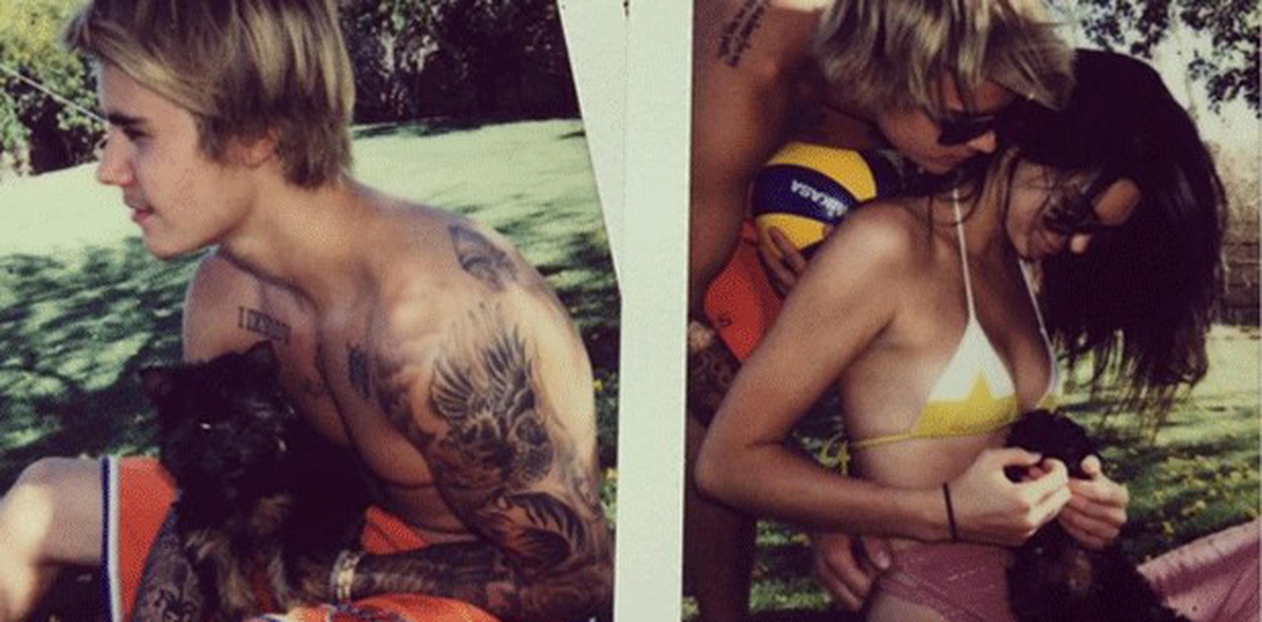 El propio Bieber publicó el jueves una caliente imagen en su cuenta de Instagram en la que aperece recostado del hombro de la espigada modelo mientras una se sus manos está en la cadera de ella. (Instagram)