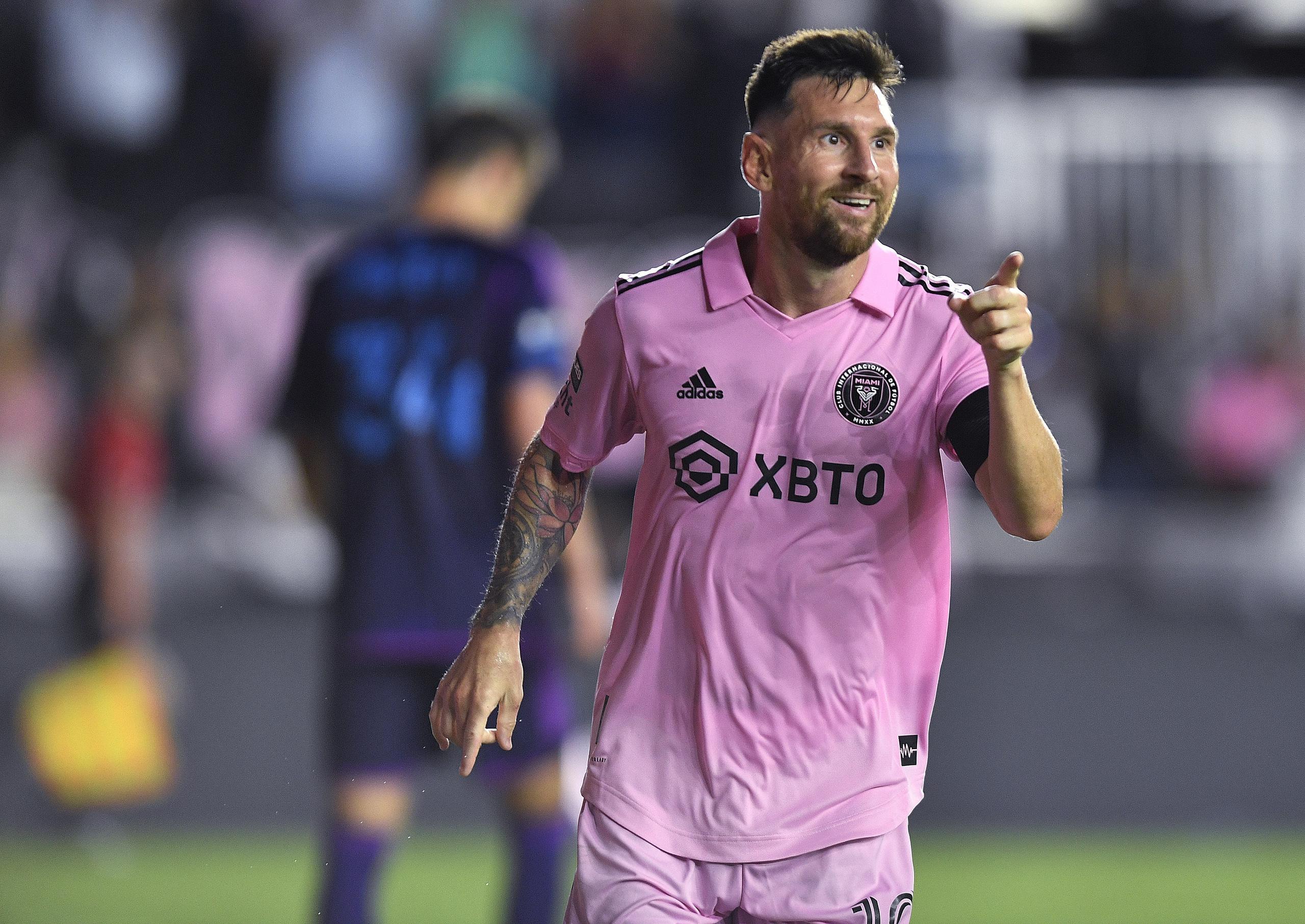 El argentino Lionel Messi lleva nueve goles desde que llegó al Inter Miami.