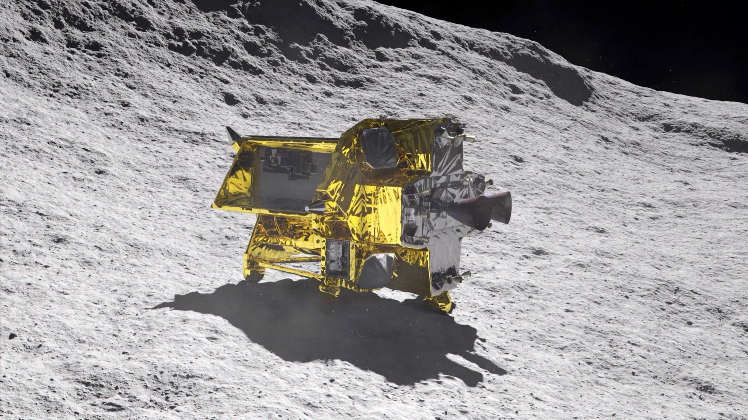 En torno a la medianoche en Japón y cuando se encontraba a unos 15 kilómetros de la superficie lunar, el SLIM comenzó a bajar y escanear el terreno con sus detectores de obstáculos autónomos.