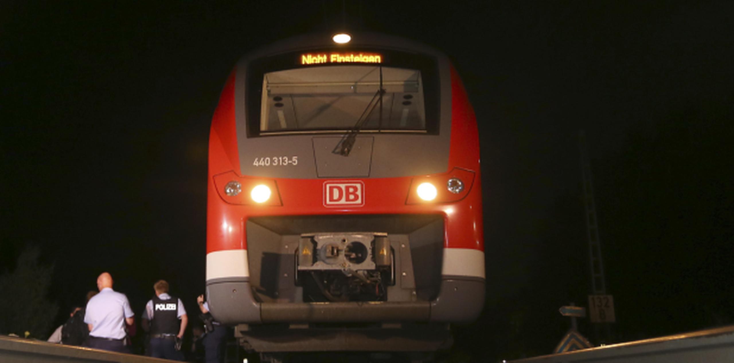 Mohamed Riad atacó a los pasajeros que se encontraban en un tren con un hacha y un cuchillo. (AP)