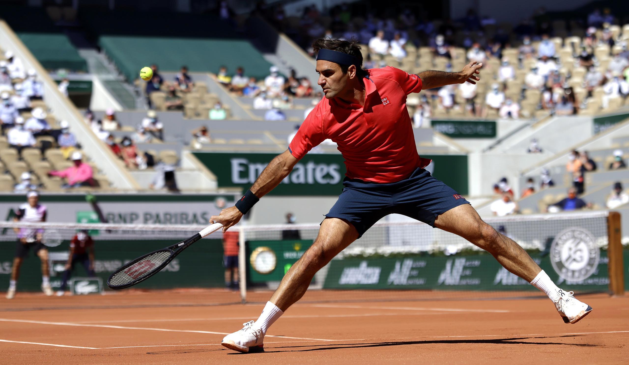 Roger Federer no participaba en un Grand Slam desde el 30 de enero de 2020.