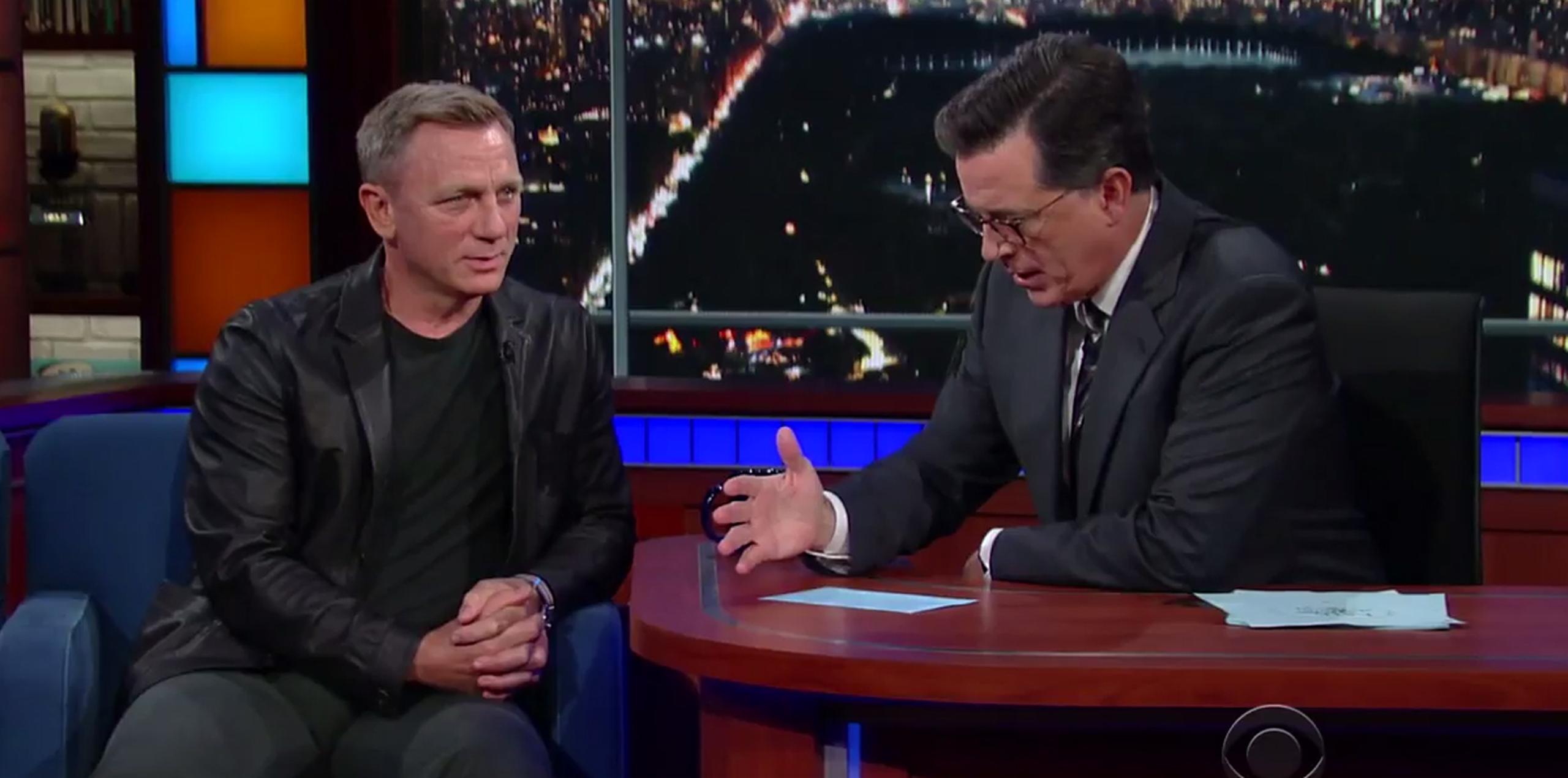 Daniel Craig confirmó la noticia anoche en The Late Show con Stephen Colbert.