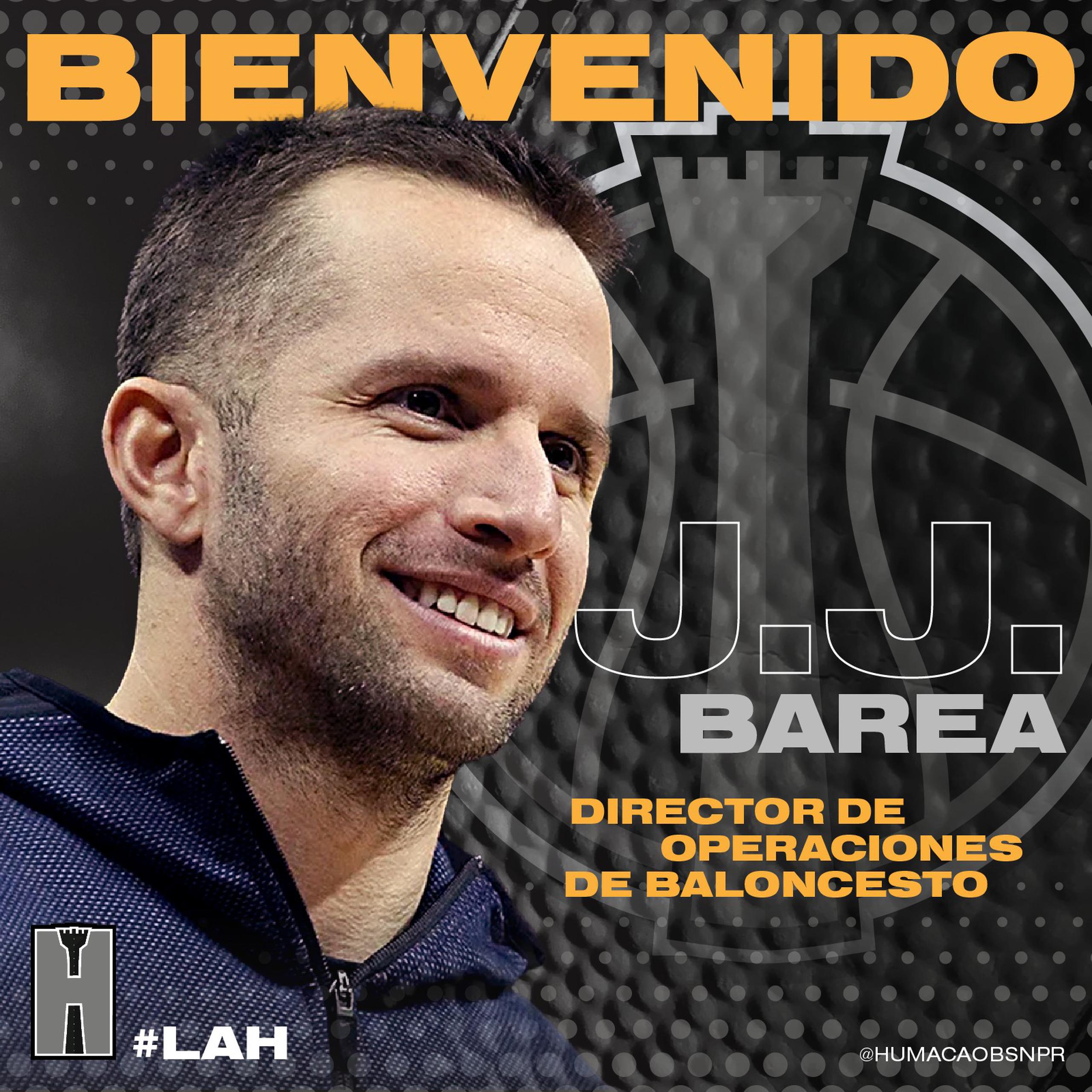 El equipo de Humacao hizo el anuncio de JJ Barea a través de las redes sociales.