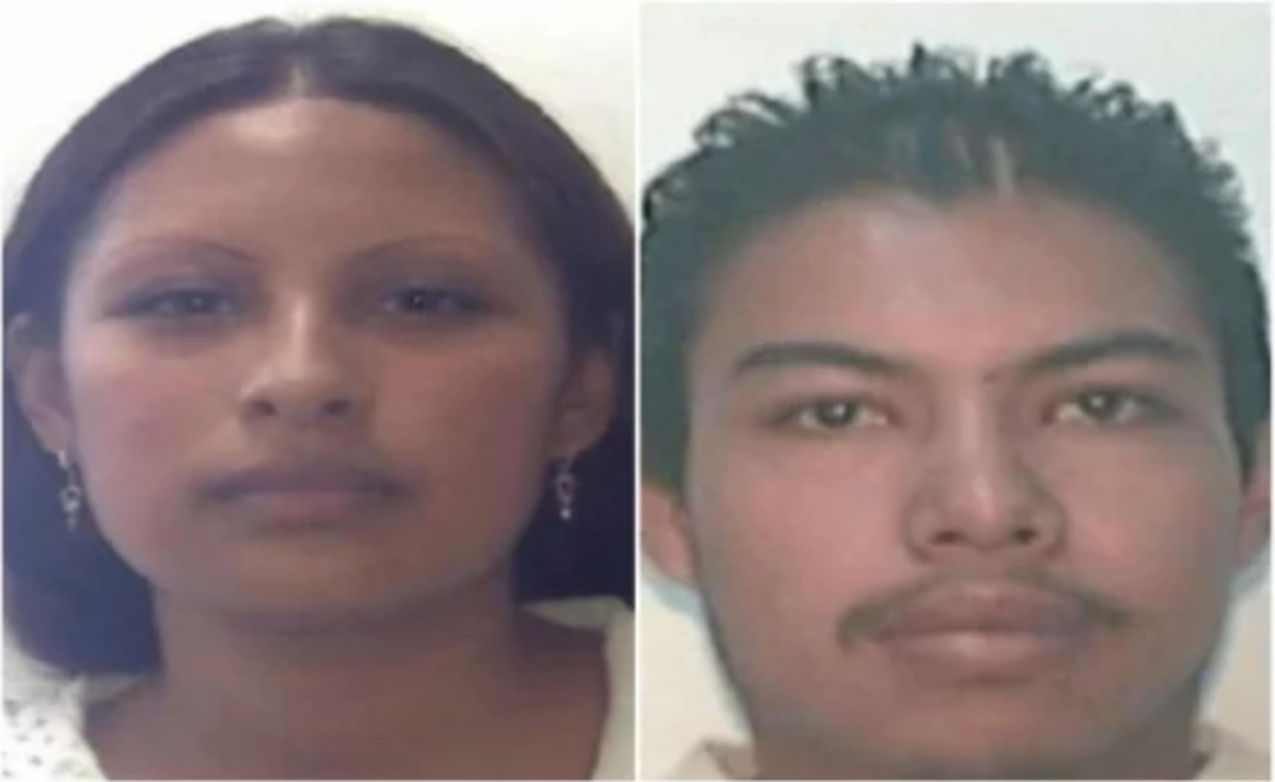 Gladis Giovana Cruz Hernández y a Mario Alberto Reyes Nájera, sospechosos en el caso de Fátima en México