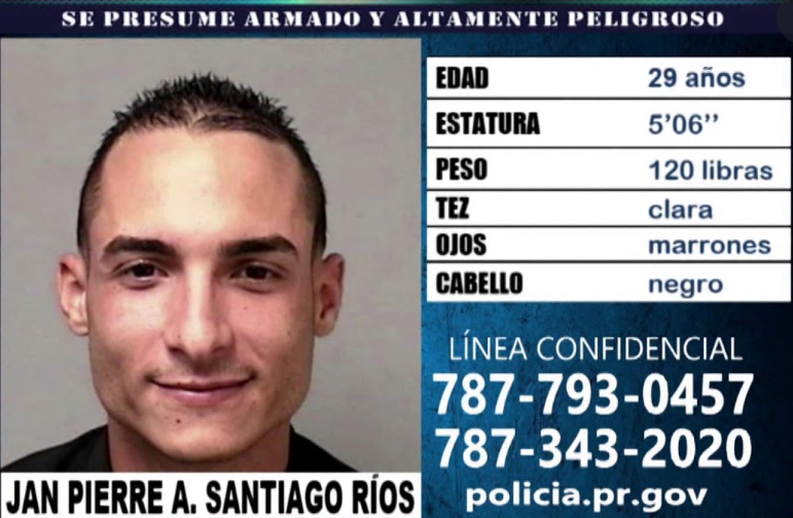 Contra Santiago Ríos pesa una fianza de $2.5 millones por un asesinato ocurrido en Gurabo en el 2019.