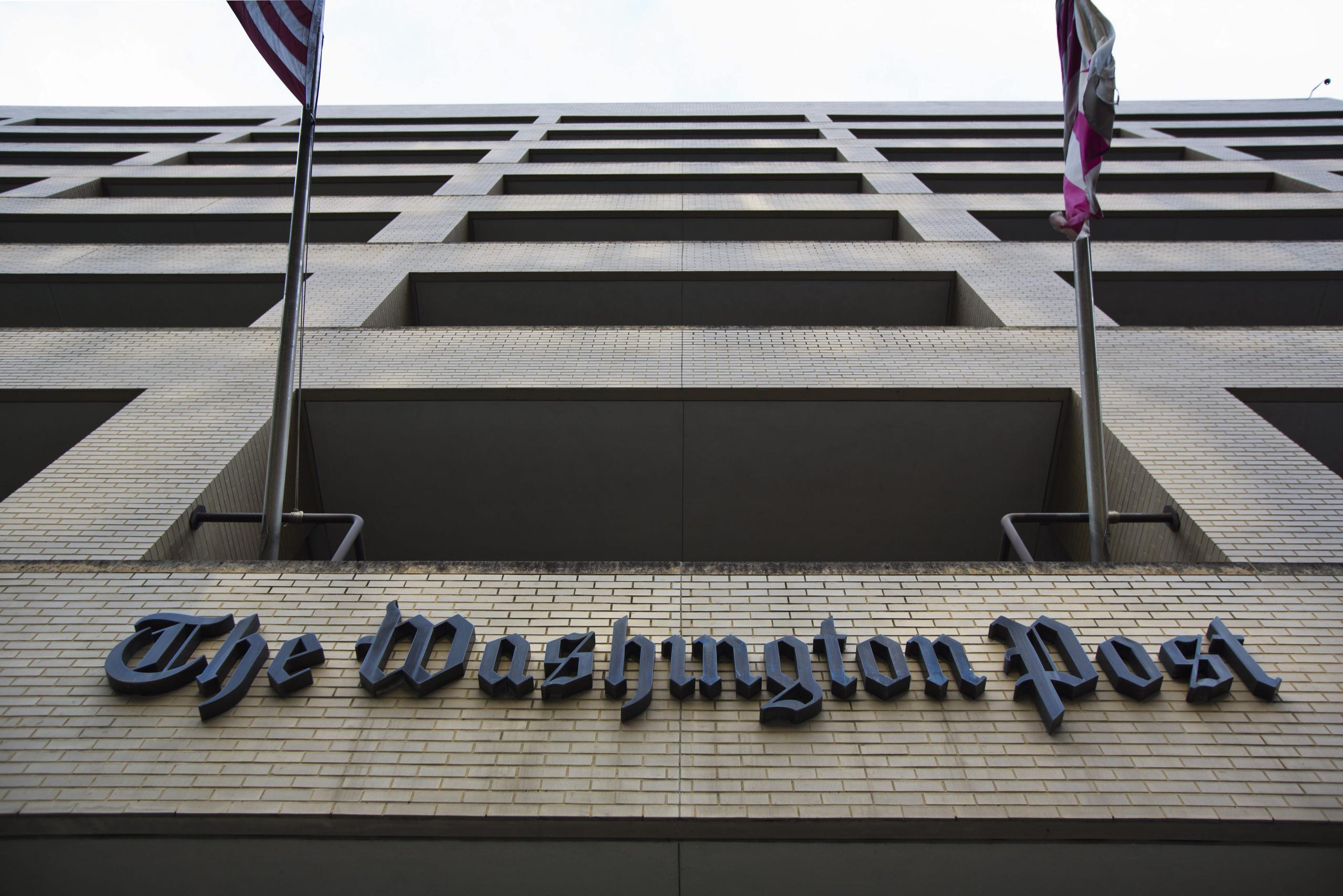 Vista general de la fachada del edificio del The Washington Post en Washington (EE. UU.). Imagen de archivo. EFE/JIM LO SCALZO
