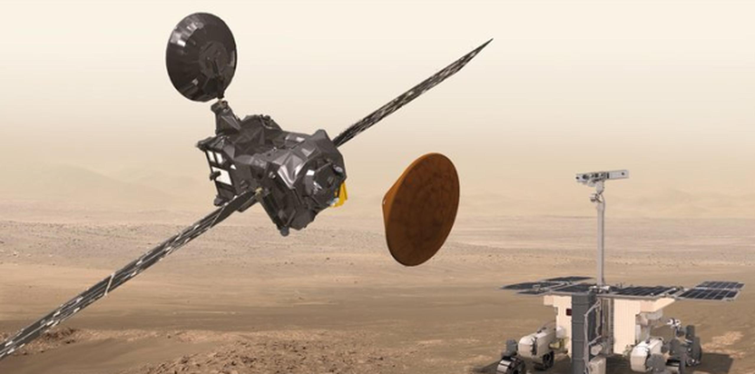 El satélite Trace Gas Orbiter (TGO) se dedicará a estudiar los gases de la atmósfera marciana. (Twitter)