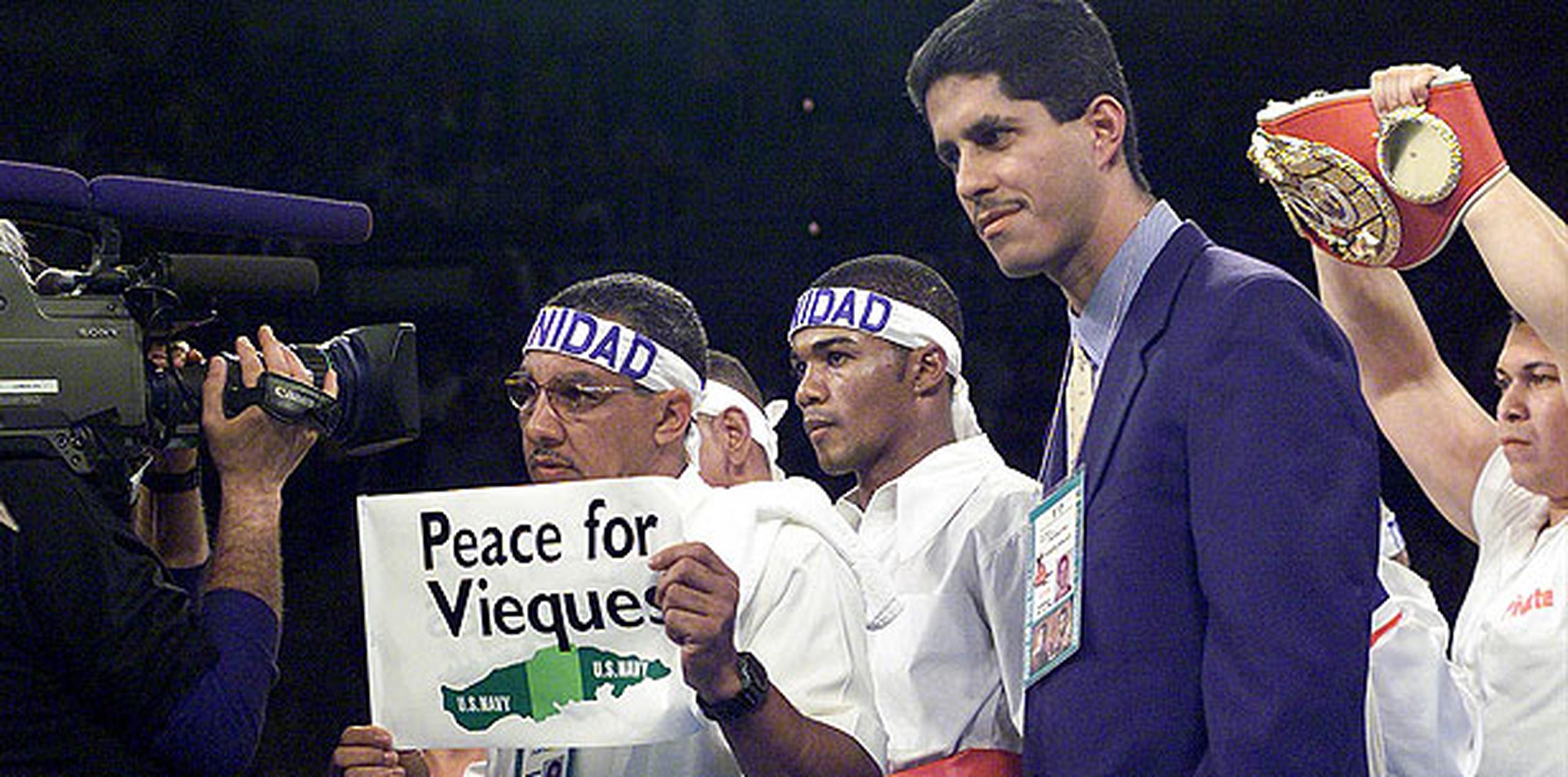 El Team Trinidad también expuso la lucha cuando Félix “Tito” Trinidad combatió ante Oscar de la Hoya en el 1999. (Archivo)