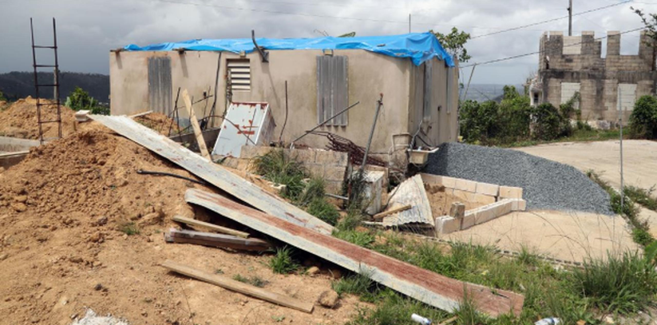 El ciclón se llevó el techo de la estructura, ubicada en el barrio Culebras Alto en Cayey. (david.villafane@gfrmedia.com)