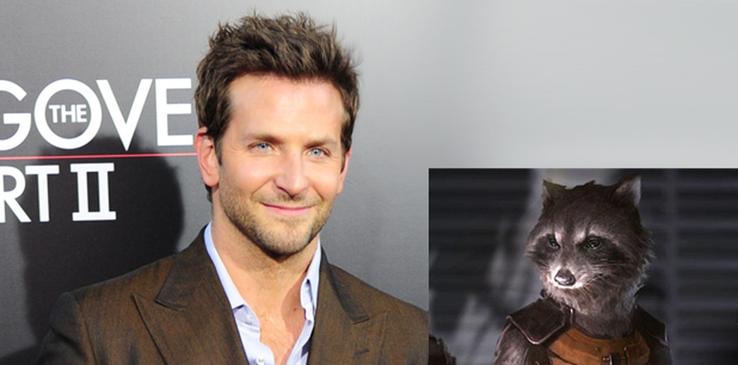 Bradley Cooper prestará su voz al personaje computarizado Rocket Raccoon.
