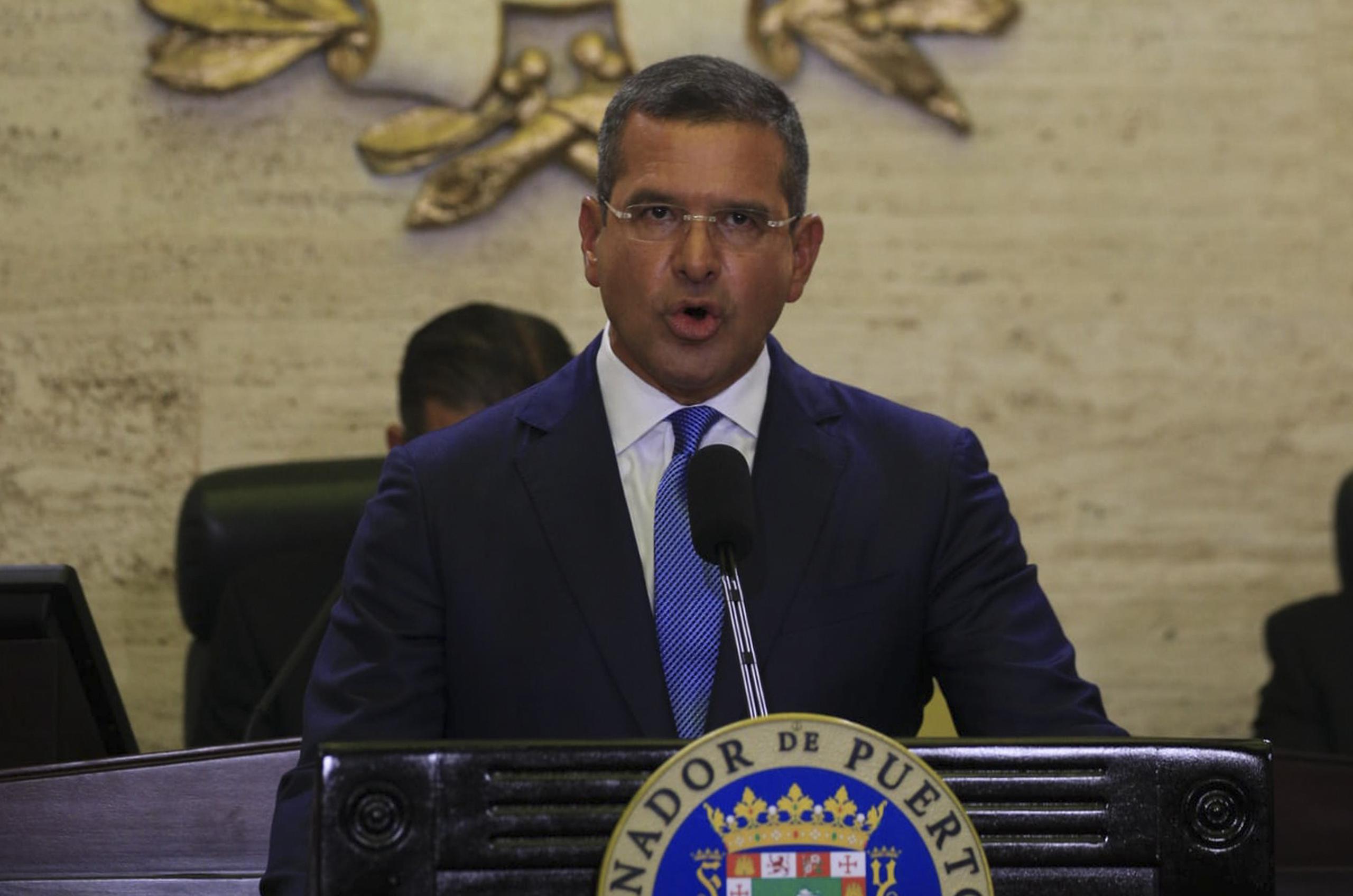El gobernador Pedro Pierluisi durante su Mensaje de Presupuesto en la Cámara de Representantes el 18 de mayo del 2021.