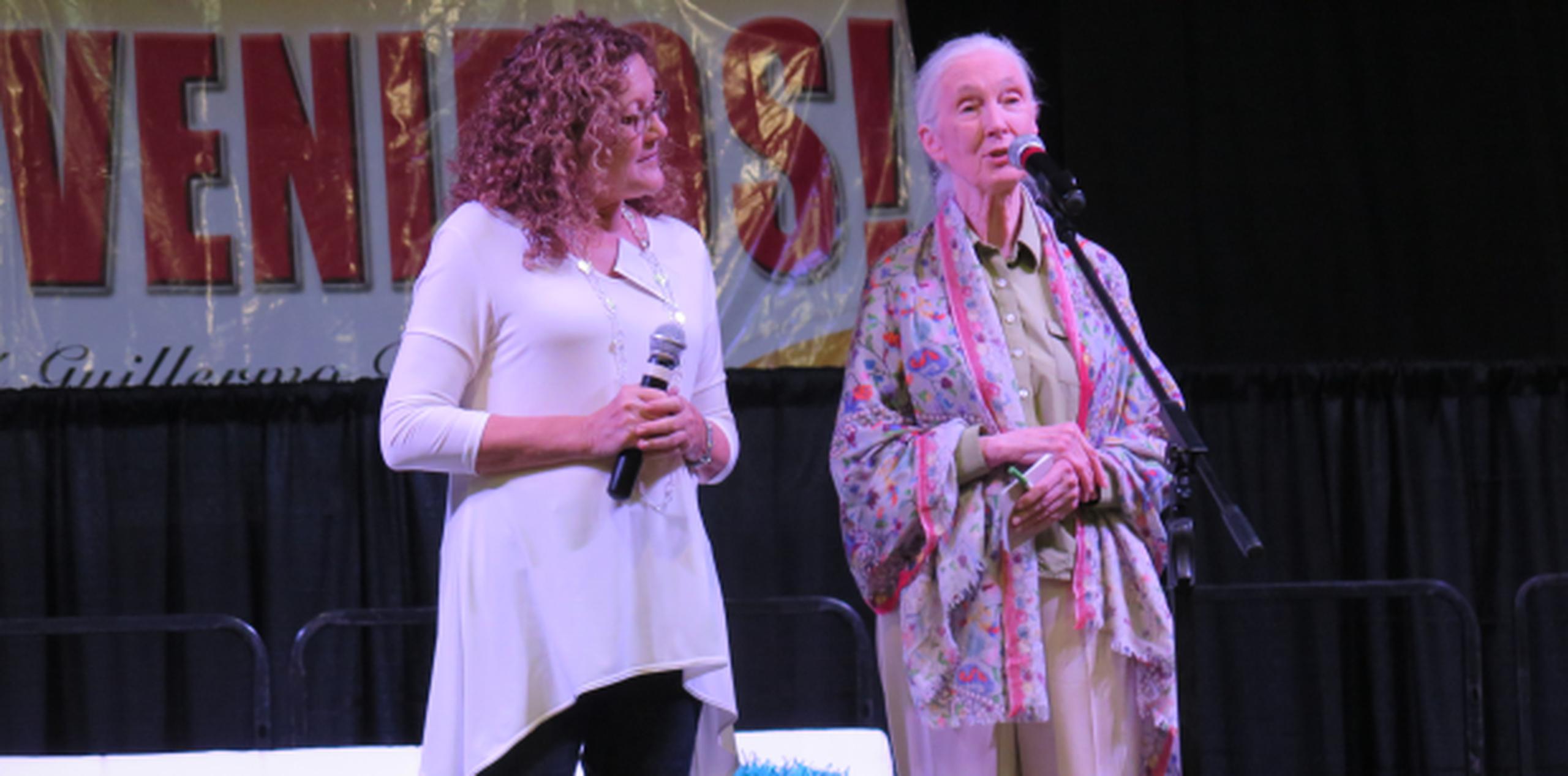 Jane Goodall cautivó a más de dos mil personas registradas en la conferencia We can't Wait for Environmental Education, auspiciada por el municipio de Mayagüez y celebrada en el Palacio de Recreación y Deportes.
(daileen.rodriguez@gfrmedia.com)