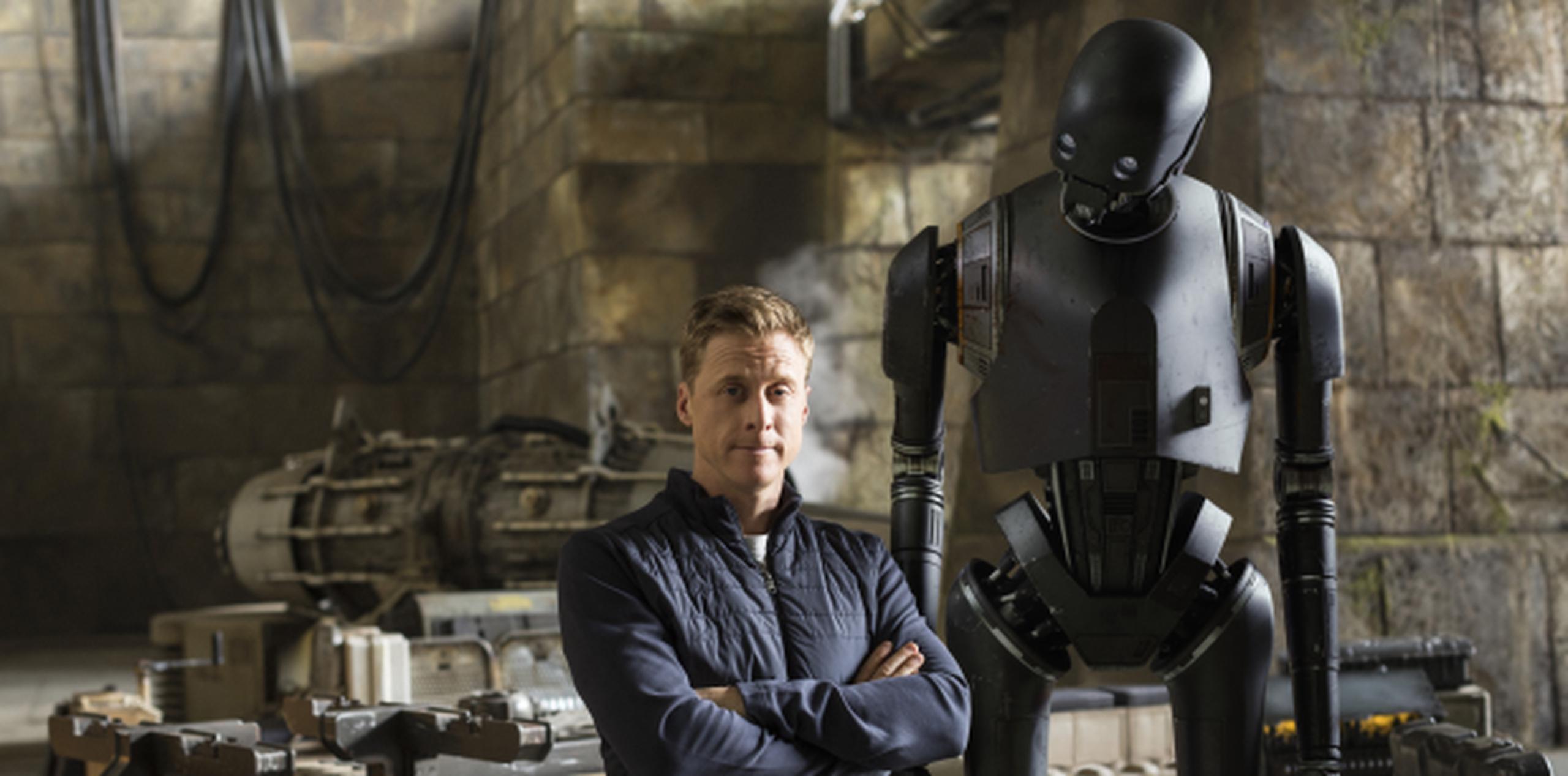 Alan Tudyk es uno de los protagonistas de la última entrega de la saga de “Star Wars”, “Rogue One: A Star Wars Story”, dándole voz y vida al robot K-2SO. (Suministrada)