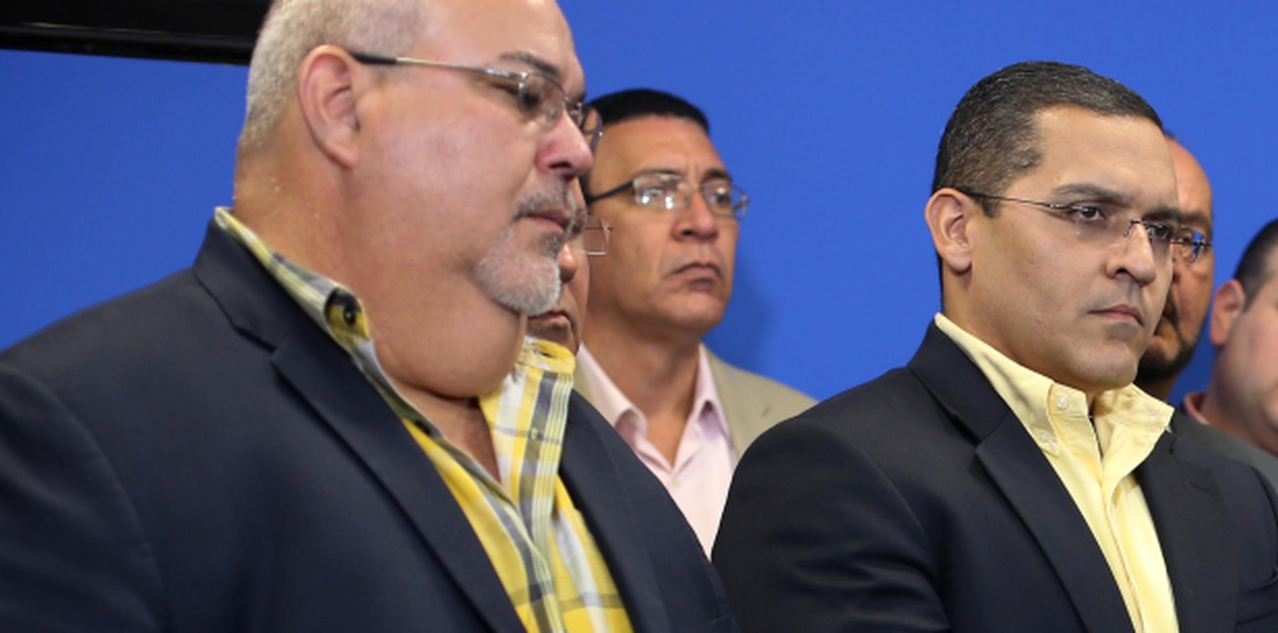 La pugna principal por la presidencia cameral parece estar entre Carlos "Johnny" Méndez y José Enrique "Quiquito" Meléndez, aquí en primer plano. (Archivo)