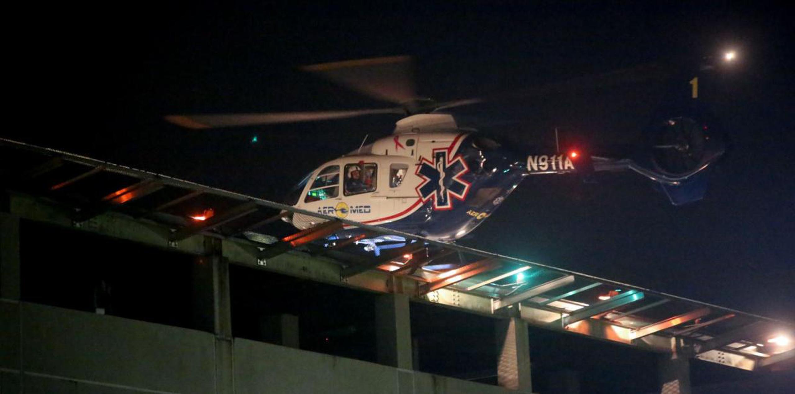La fémina, que no ha sido identificada, fue trasladada en ambulancia aérea en estado delicado al Centro Médico de Río Piedras. (Archivo)

