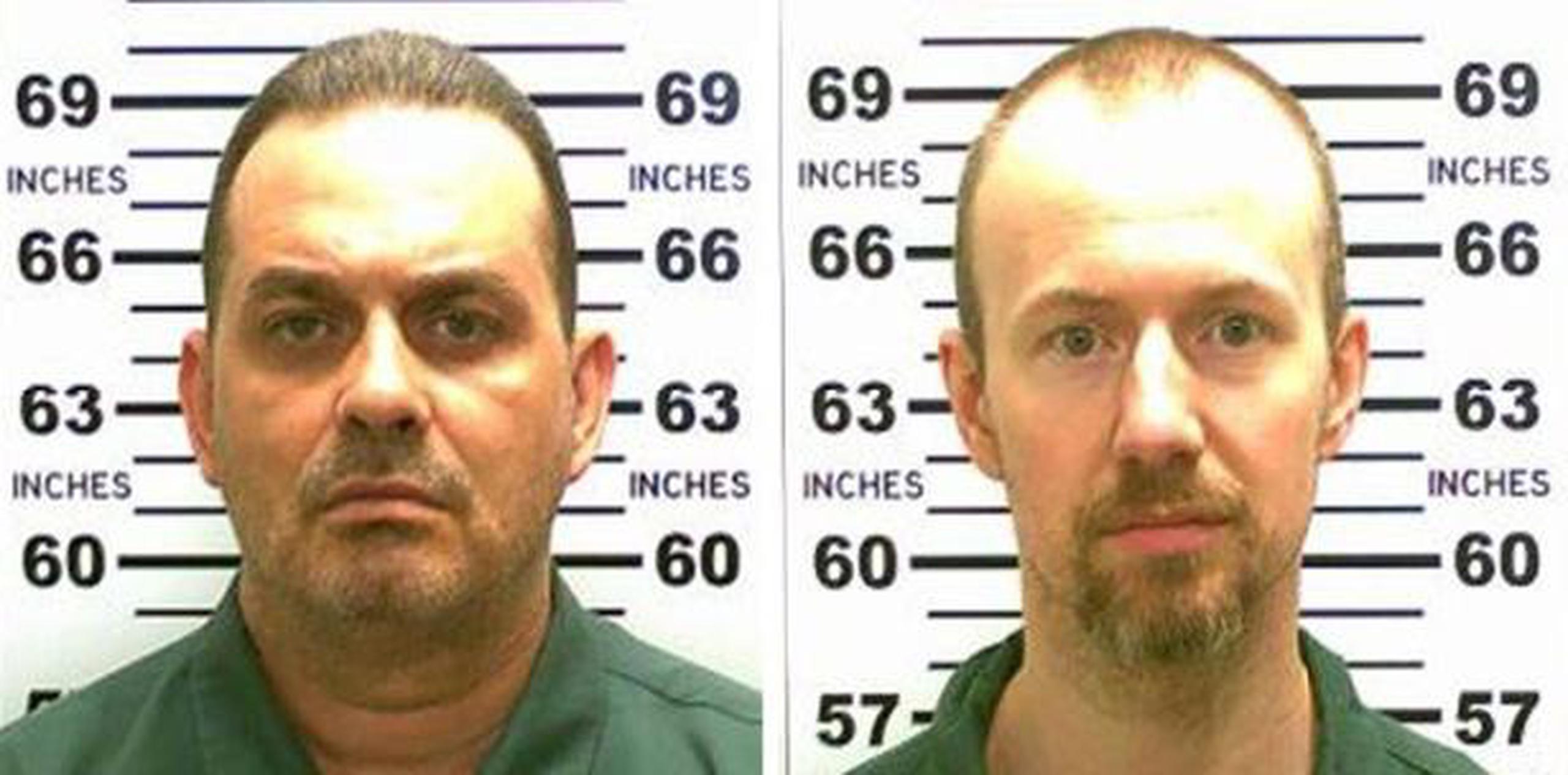 Matt y Sweat escaparon el 6 de junio de la prisión de máxima seguridad cerca de la frontera canadiense. (AP)