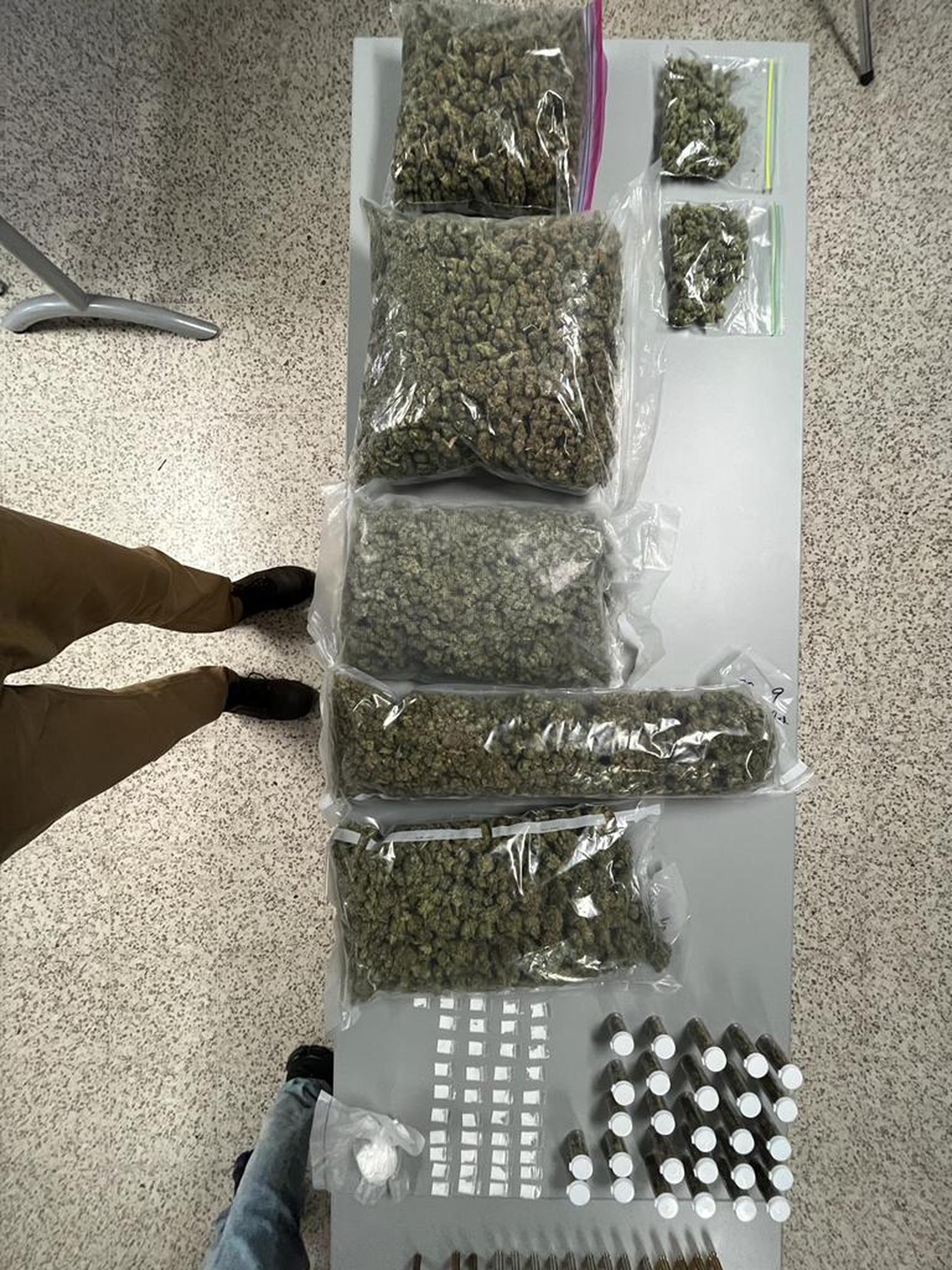 La División de Drogas Metropolitana ocupó 8 libras de marihuana y gran cantidad de otras sustancias controladas durante un allanamiento en una residencia de la calle Gilberto Monroig, en Santurce.